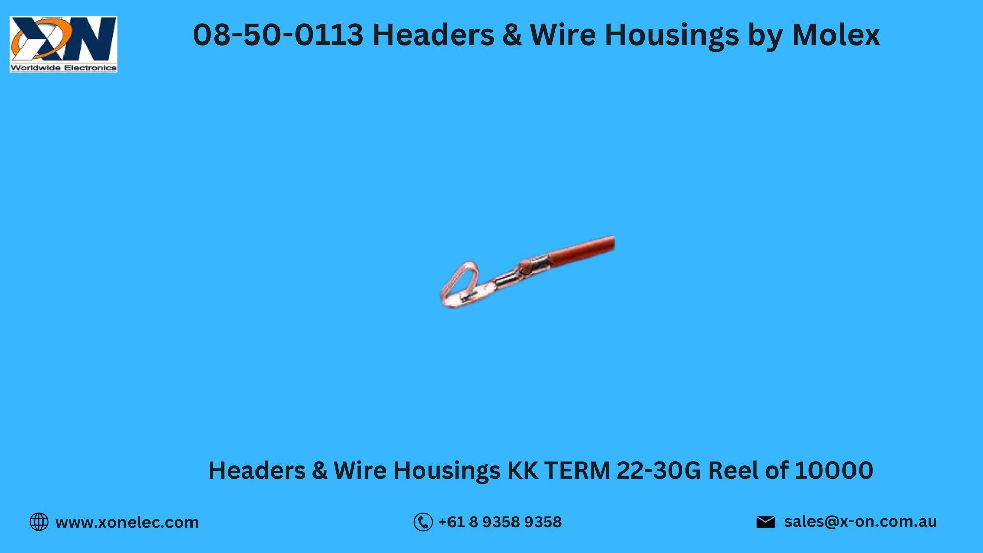 08-50-0113 Connector Guide by Molex – Buy Online at XON image