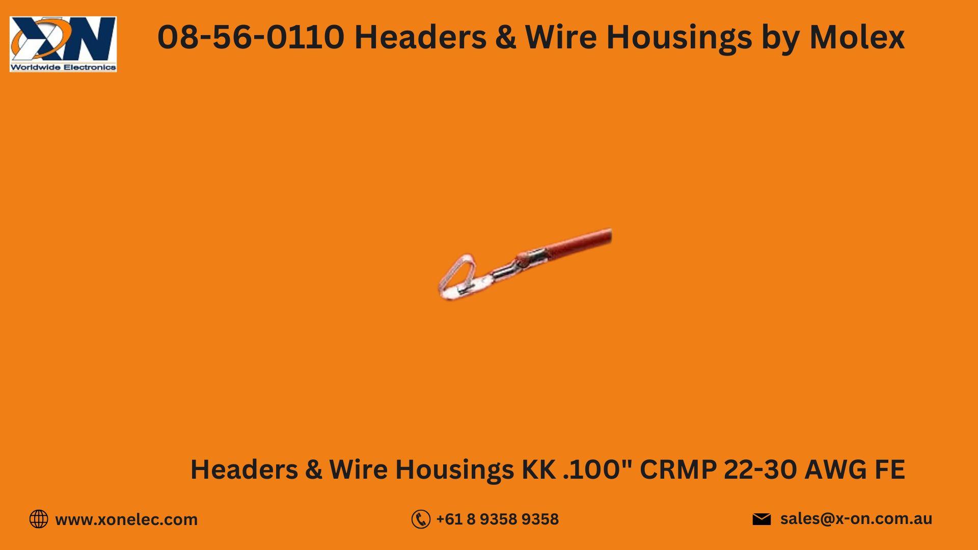 08-56-0110 Headers & Wire Housings by Molex – Buy Online at XON image