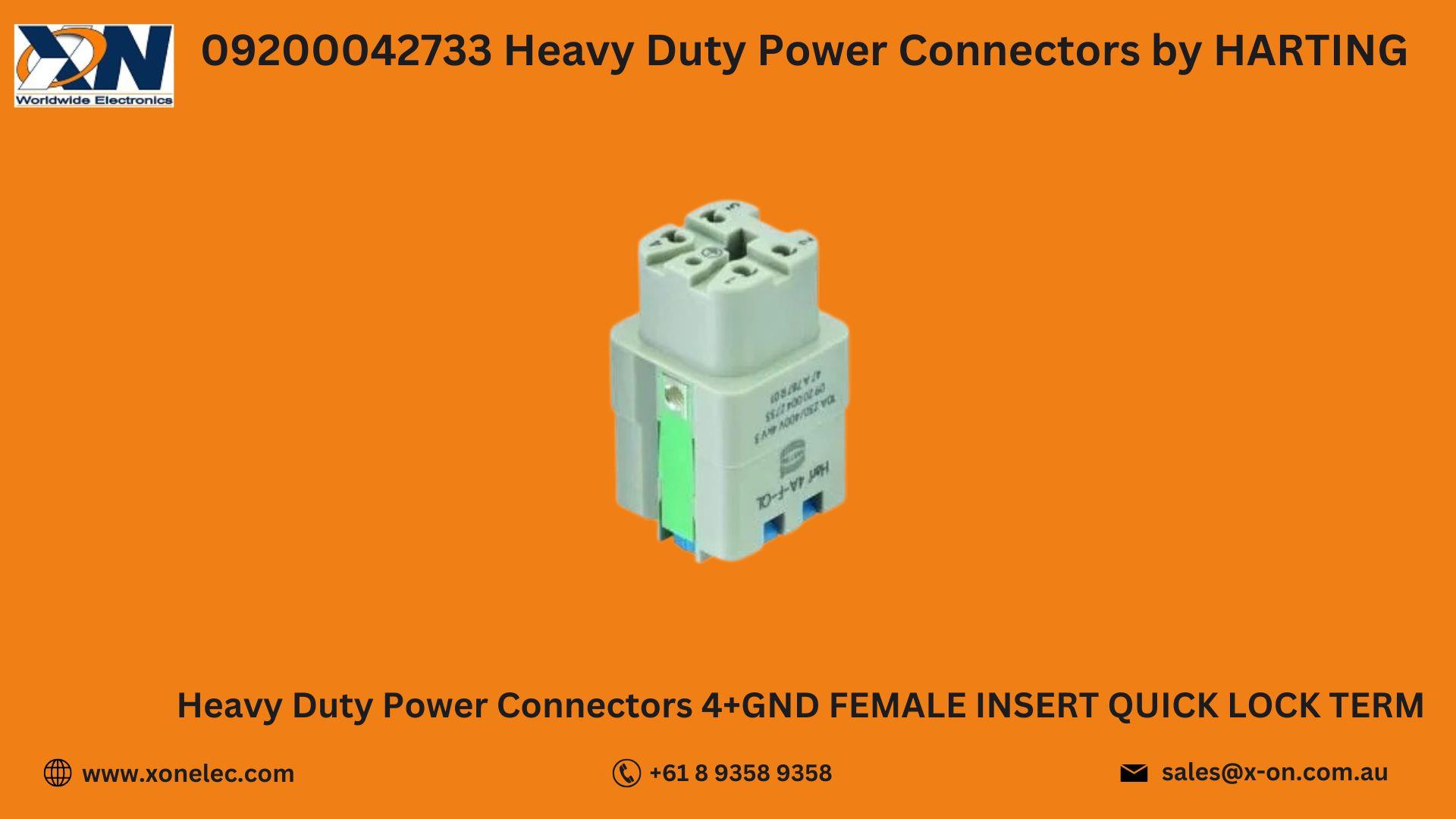 09200042733 Power Connector by HARTING – Buy Online at XON image