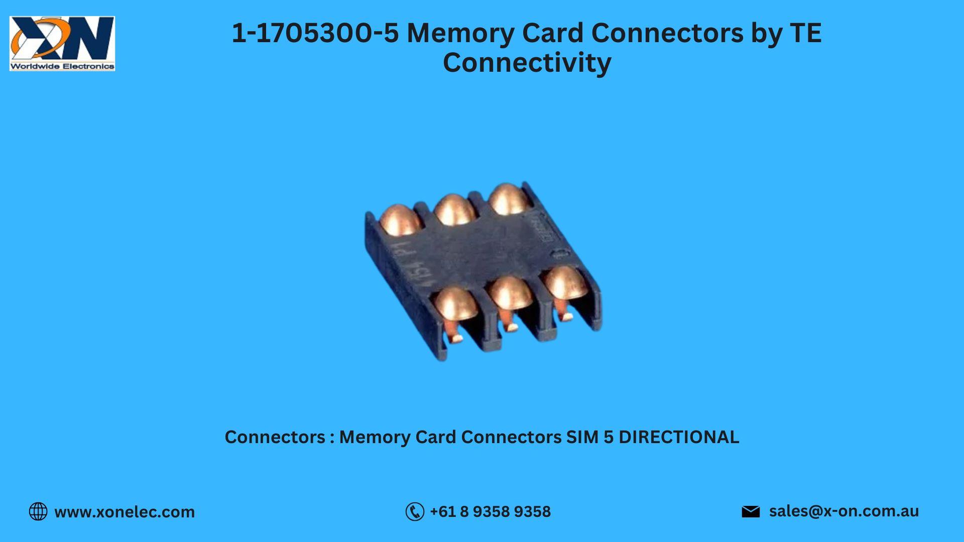 1-1705300-5 Memory Card Connectors Buy at XON image