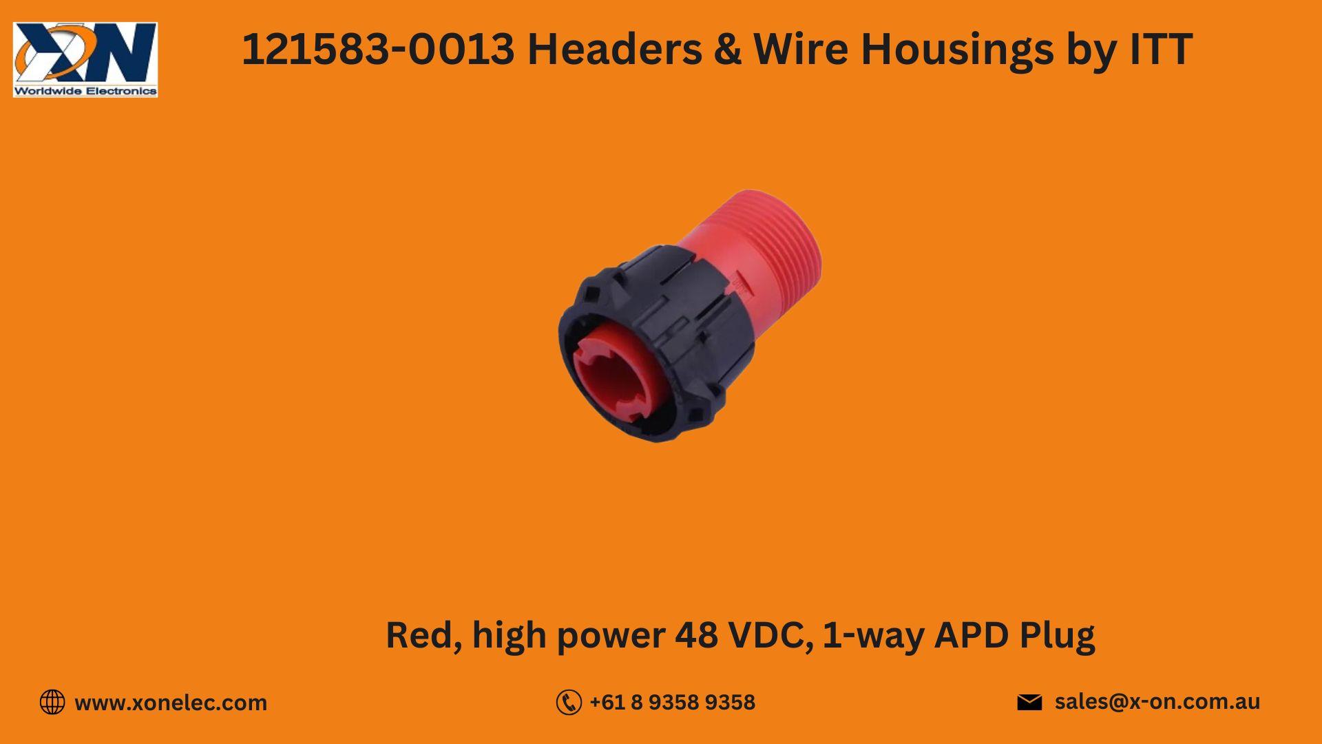 121583-0013 Headers & Wire Housings by ITT – Buy Online at XON image