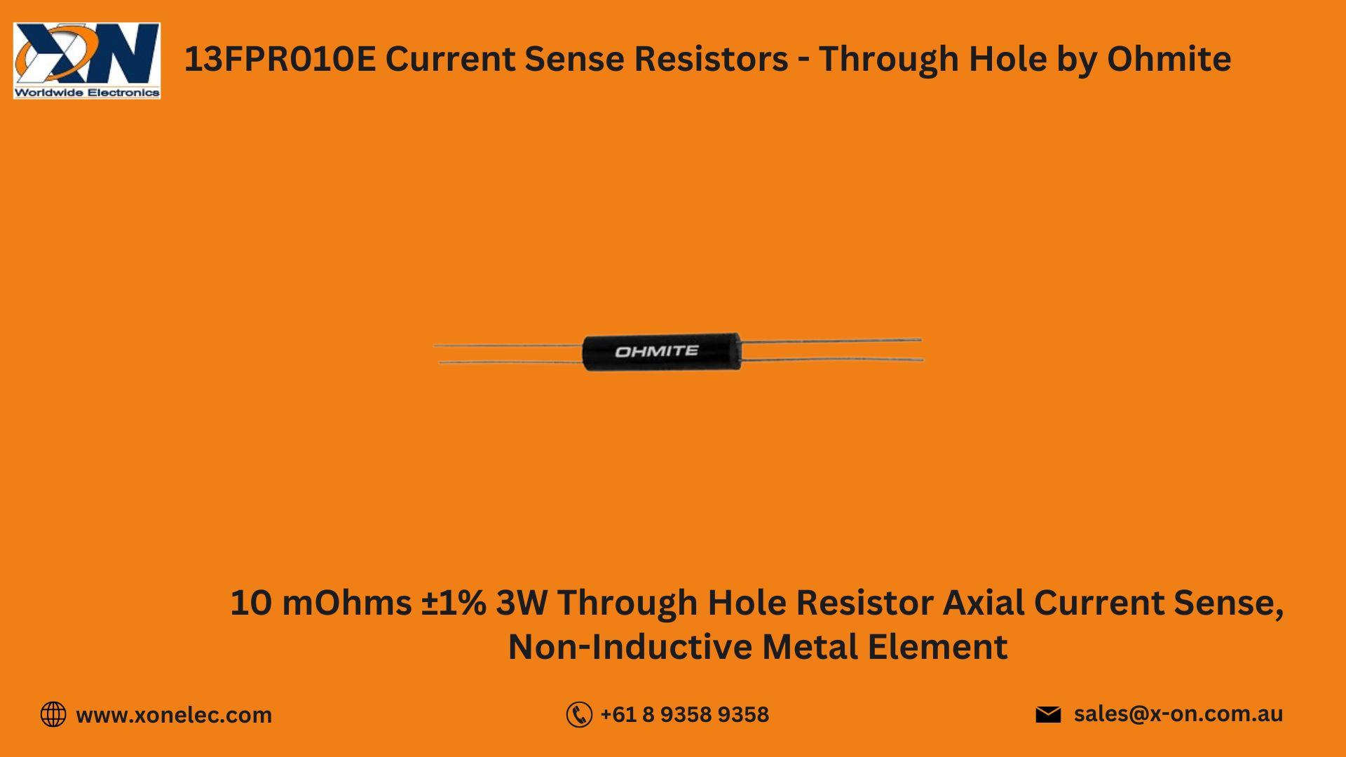 13FPR010E Current Sense Resistors by Ohmite image