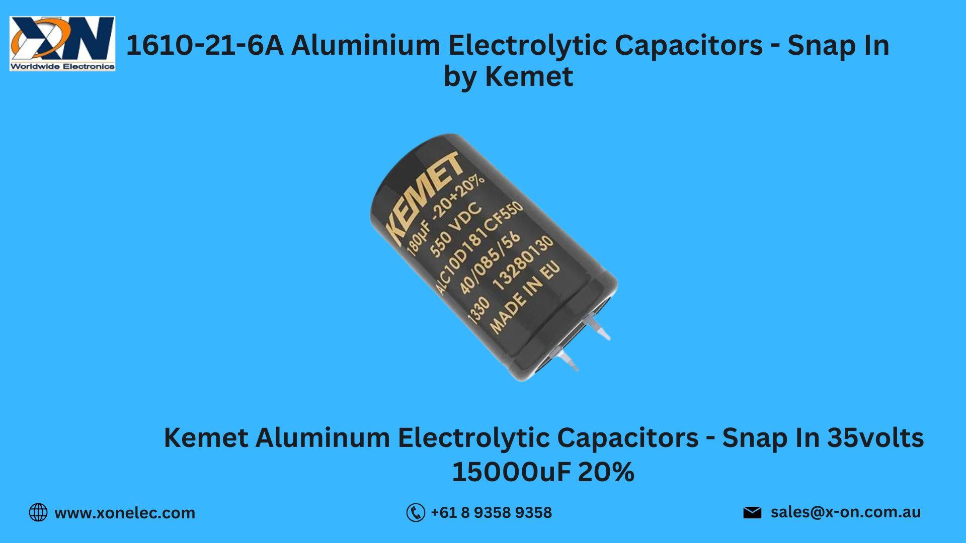 1610-21-6A Aluminium Electrolytic Capacitors by Kemet image