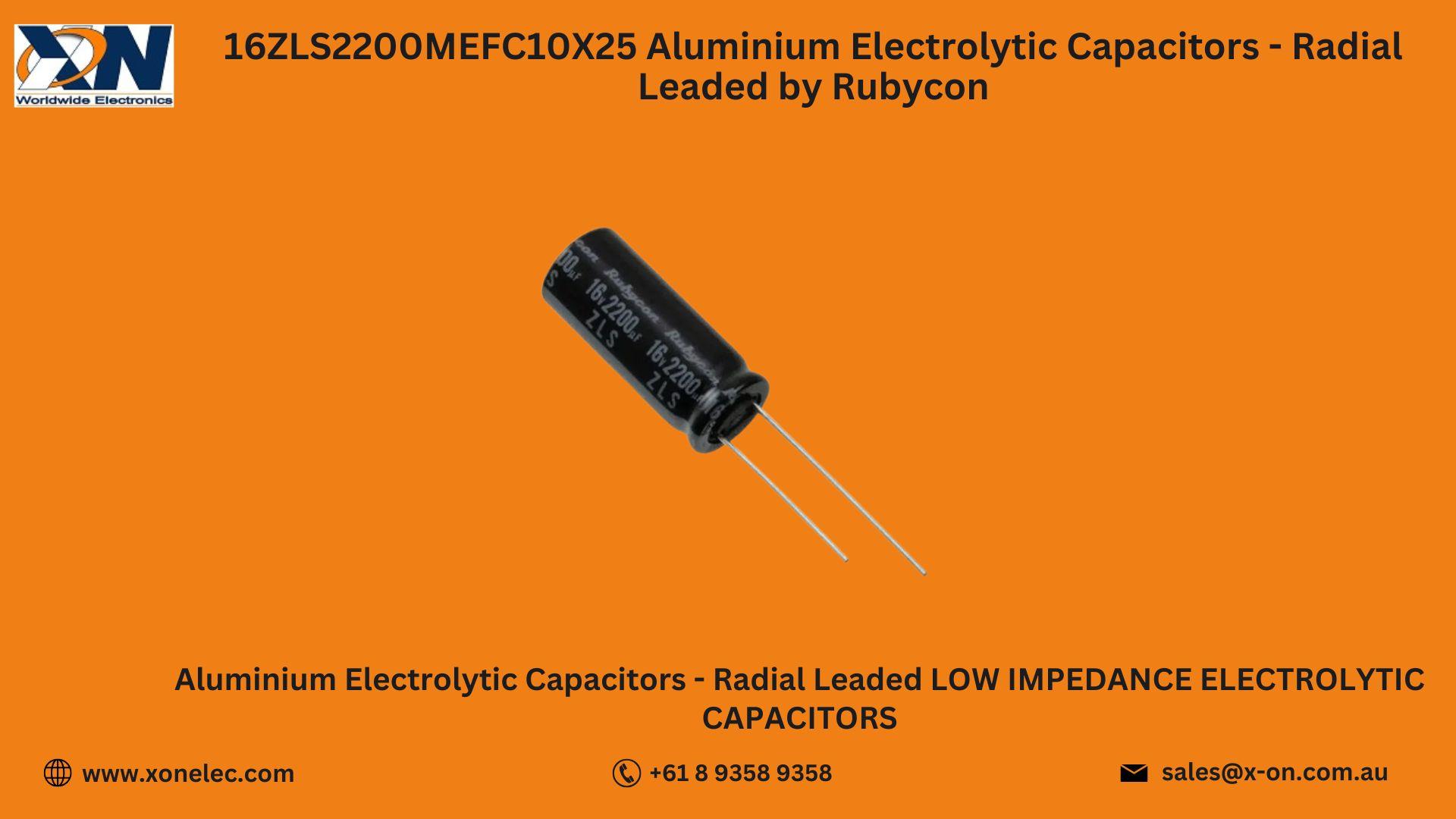 16ZLS2200MEFC10X25 Capacitors – Buy Online at XON image