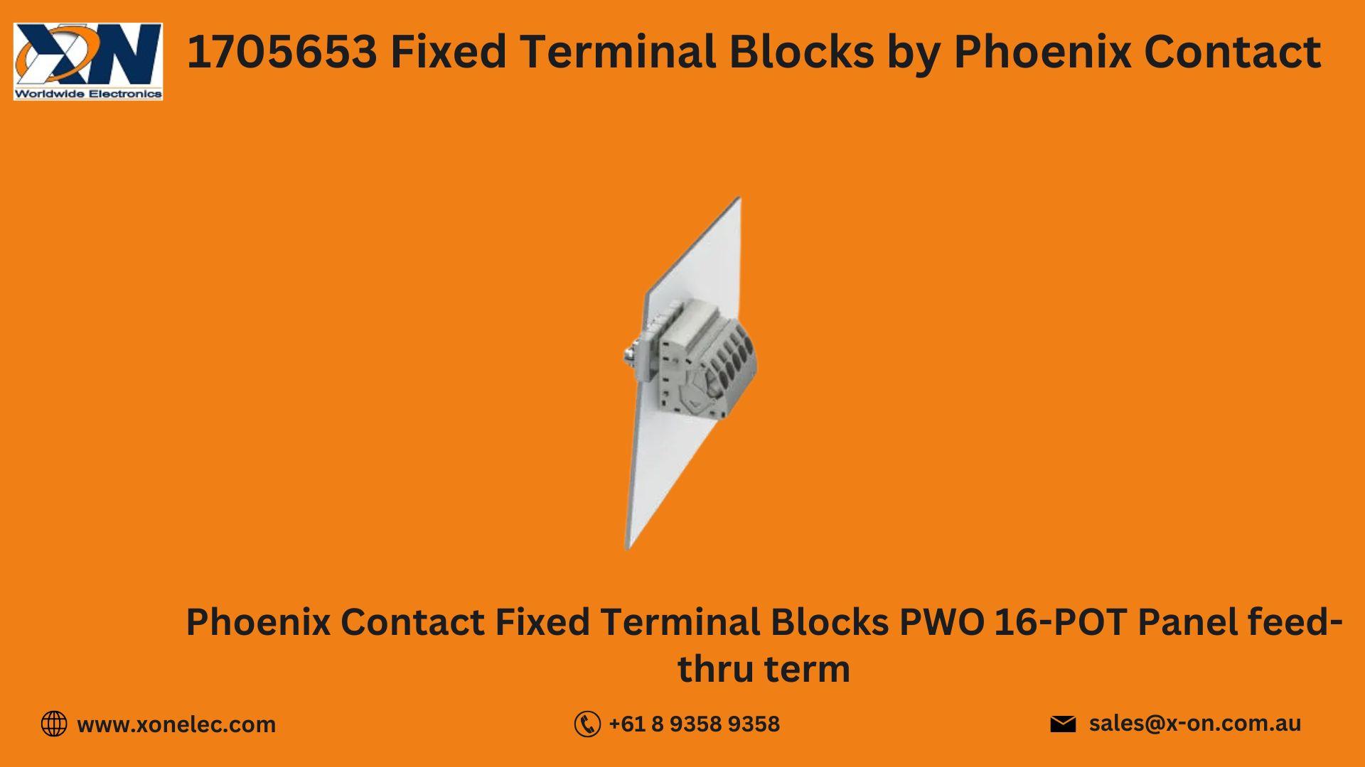 1705653 Fixed Terminal Blocks by Phoenix Contact – Buy Online at XON image