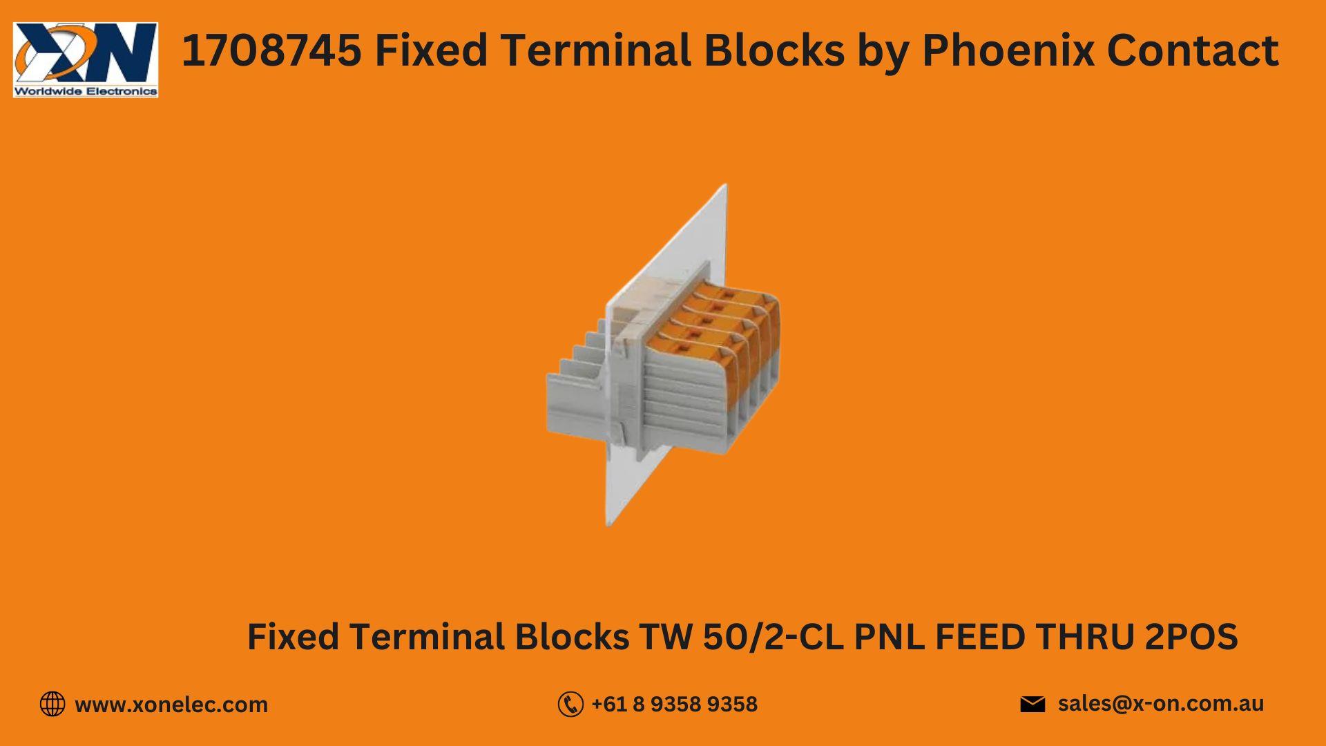 1708745 Fixed Terminal Blocks by Phoenix Contact – Buy Online at XON image