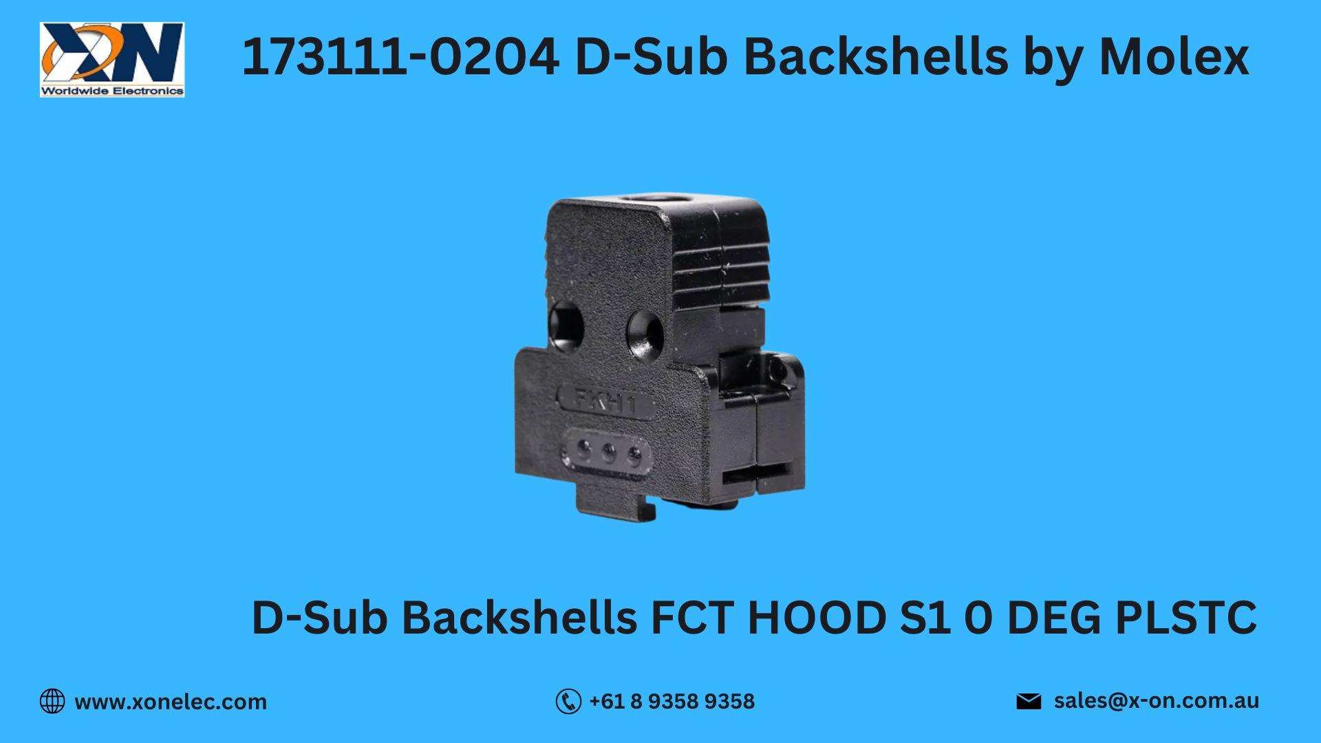 173111-0204 D-Sub Backshells by Molex image