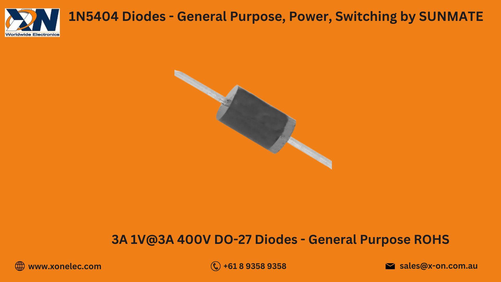 1N5404 Power Diodes Switching  by SUNMATE – Buy Online at XON image