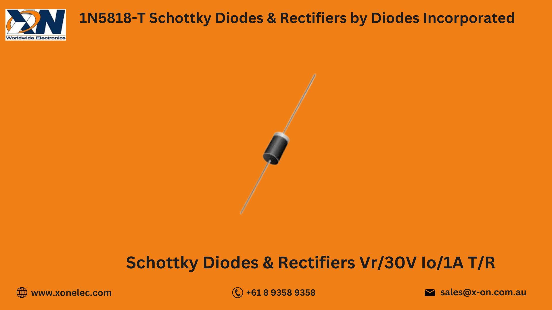 1N5818-T Schottky Diodes by Diodes Incorporated Buy Online at XON image