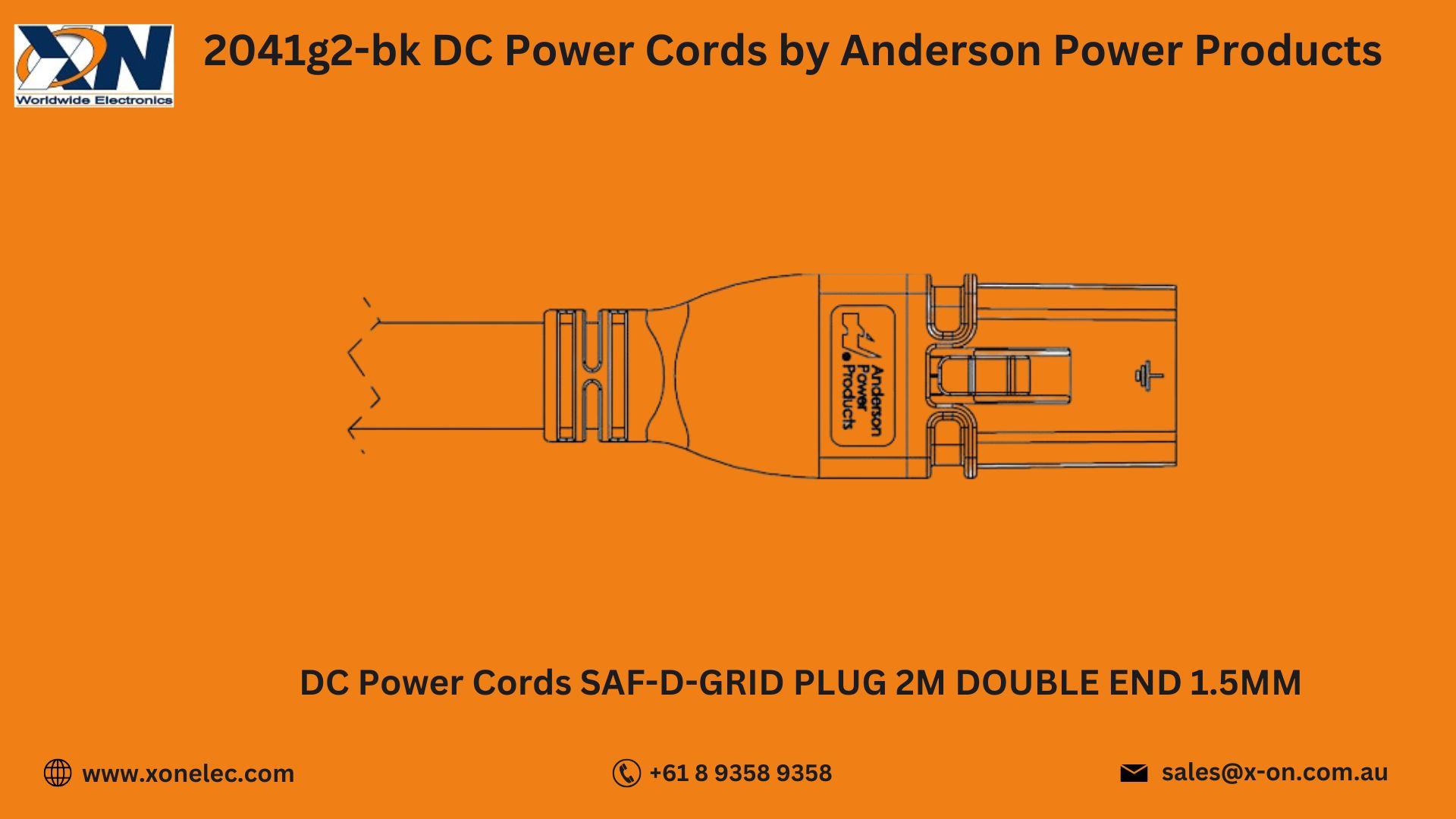 2041G2-BK DC Power Cord by Anderson Power Products – Buy Online at XON image