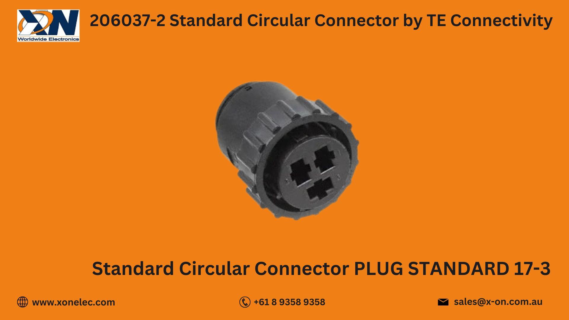 206037-2 Standard Circular Connector by TE Connectivity image