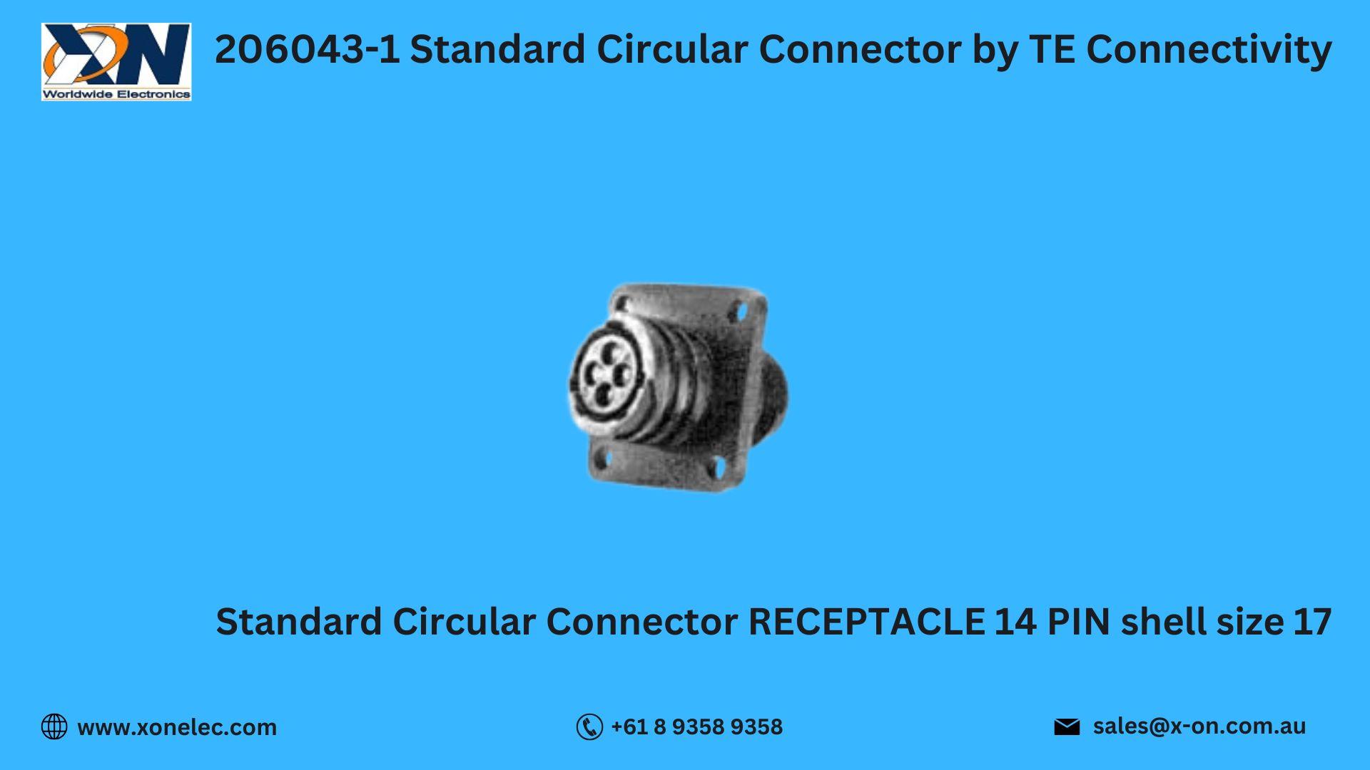 206043-1 Standard Circular Connector by TE Connectivity image