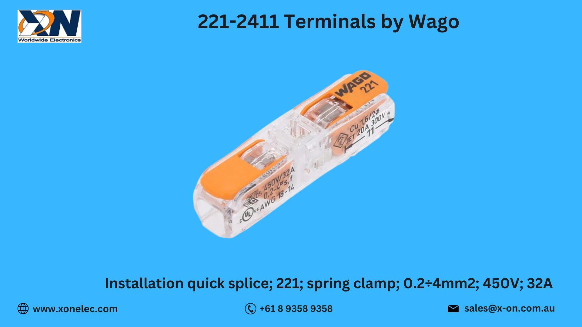 221-2411 Terminals by Wago – Buy Online at XON image