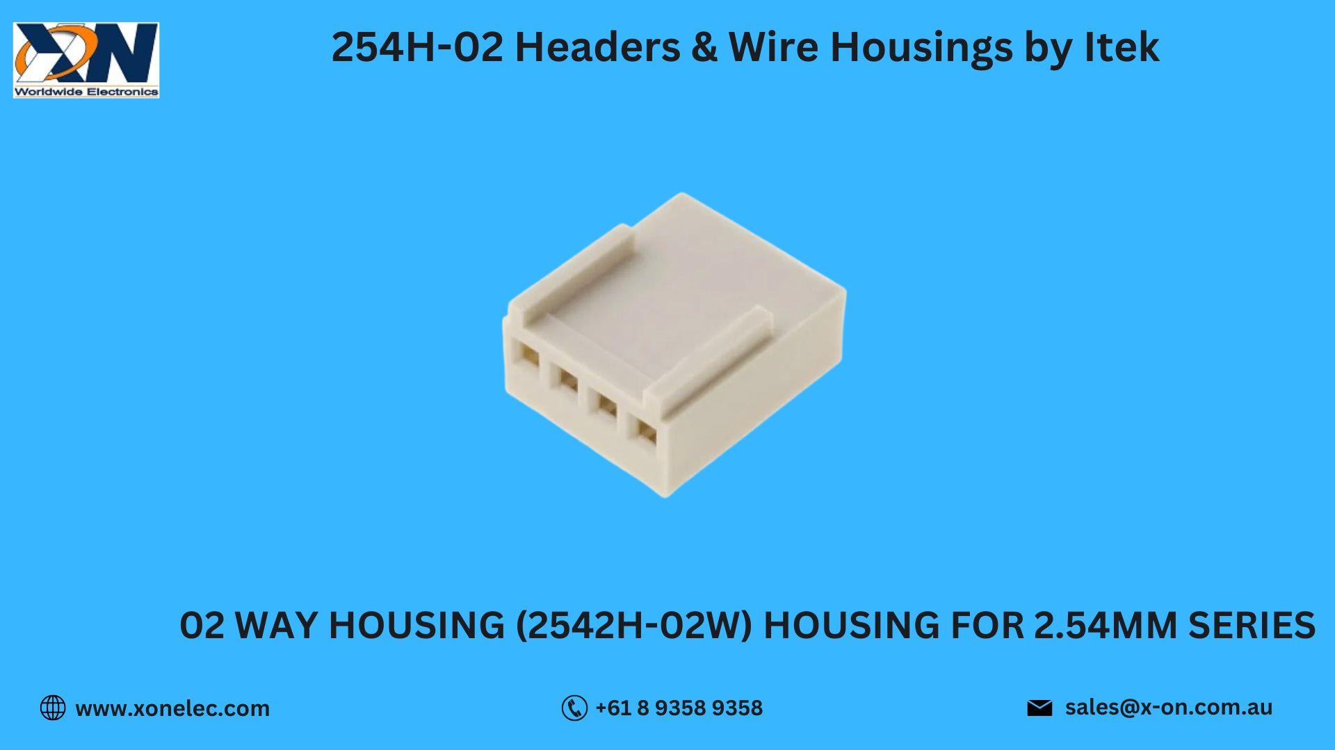 254H-02 Headers & Wire Housings by Itek – Buy Online at XON image