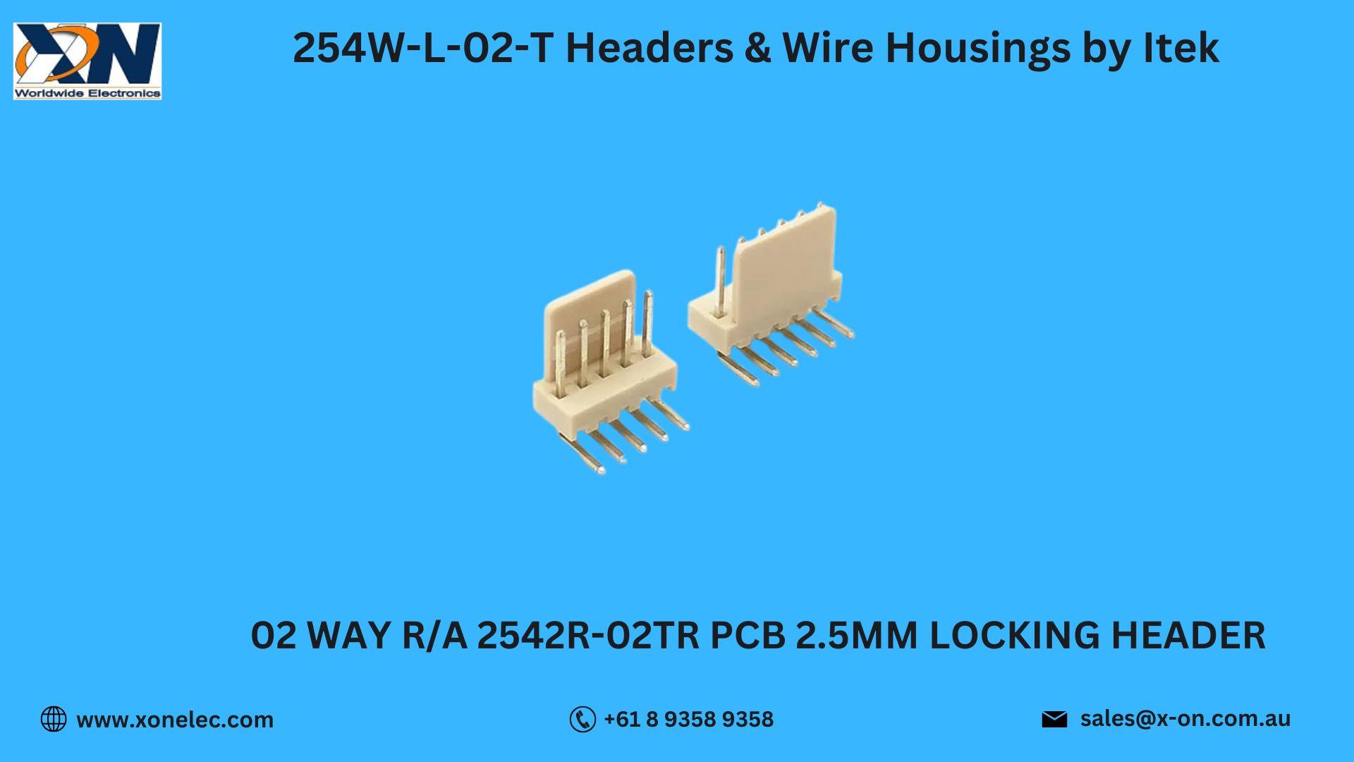 254W-L-02-T Headers & Wire Housings by Itek – Buy Online at XON image