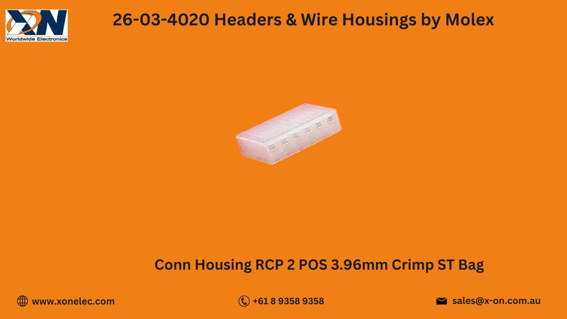 26-03-4020 Headers & Wire Housings by Molex | Buy Online at XON image