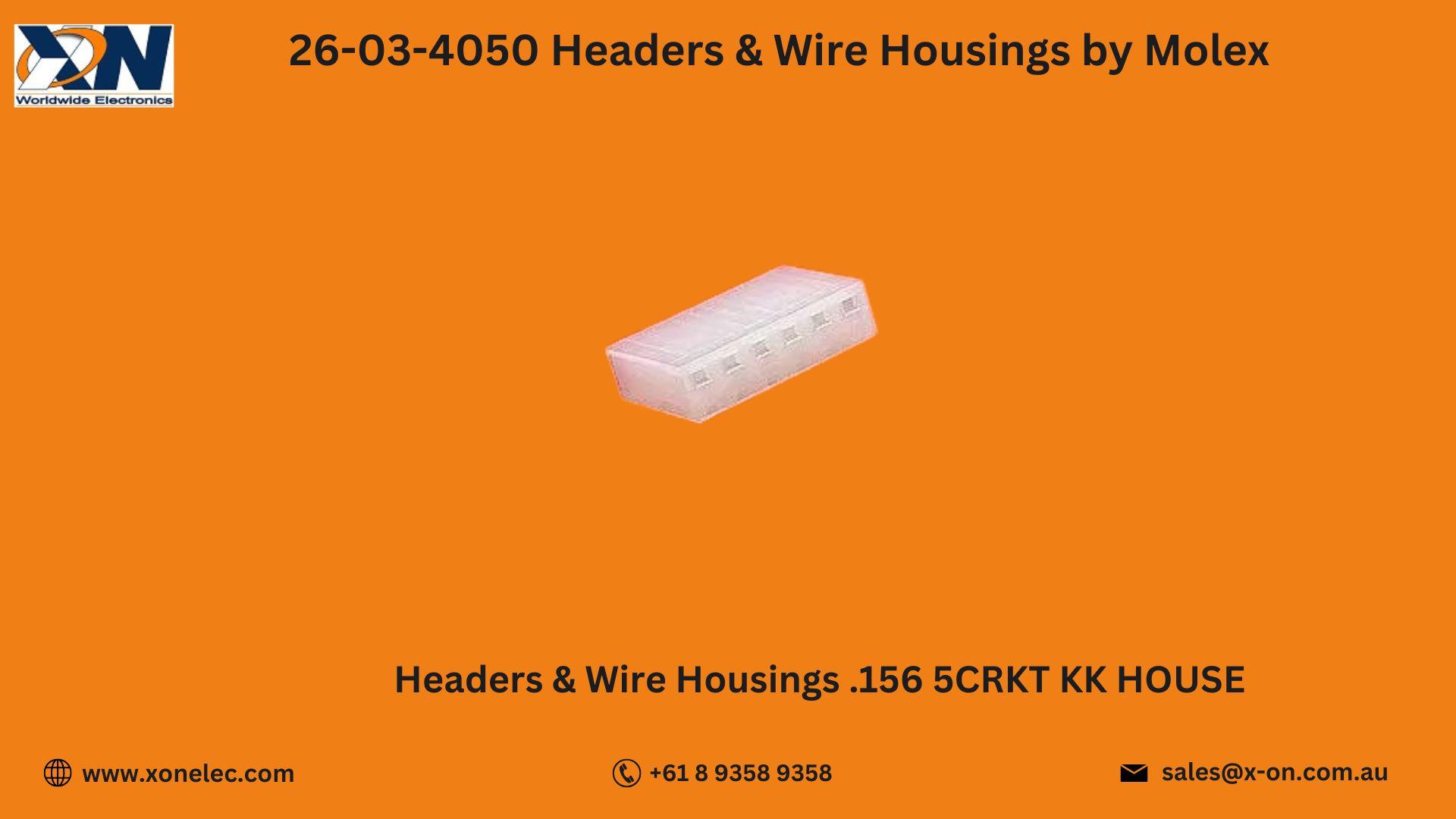 26-03-4050 Headers & Wire Housings by Molex | Buy Online at XON image