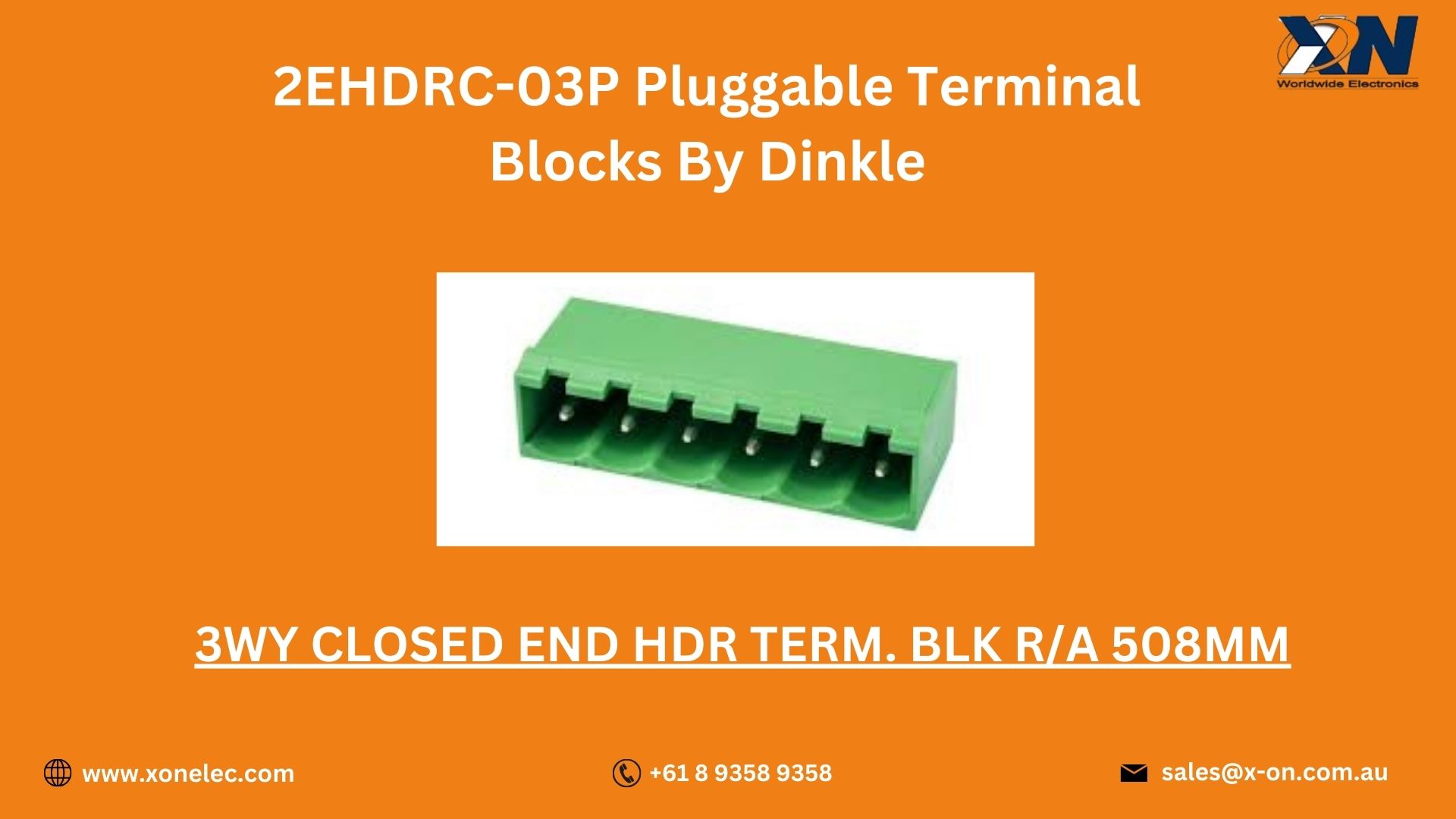 2EHDRC-03P Pluggable Terminal Blocks In India, USA, Australia image