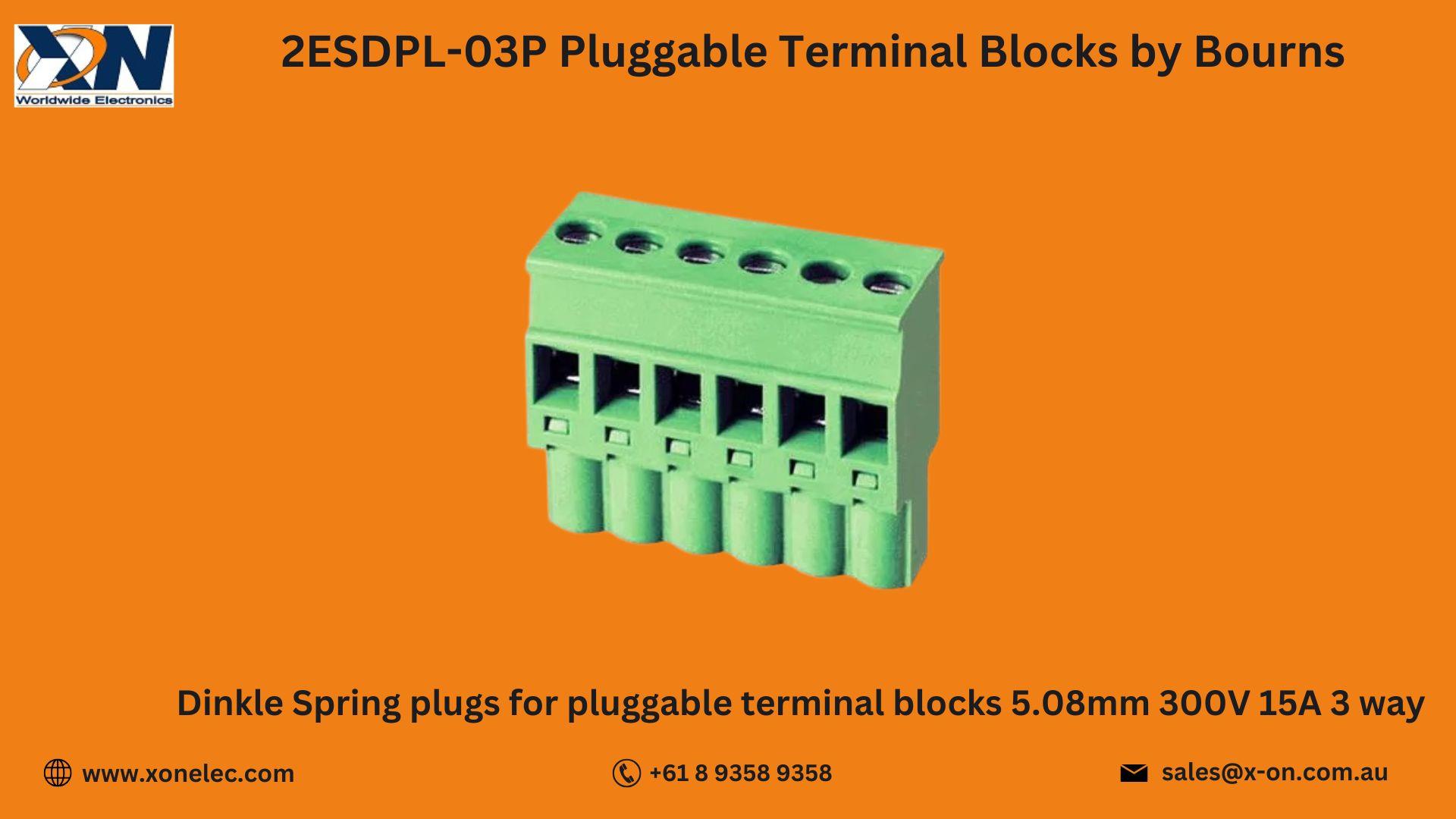 2ESDPL-03P Terminal Blocks by Bourns – Buy at XON image