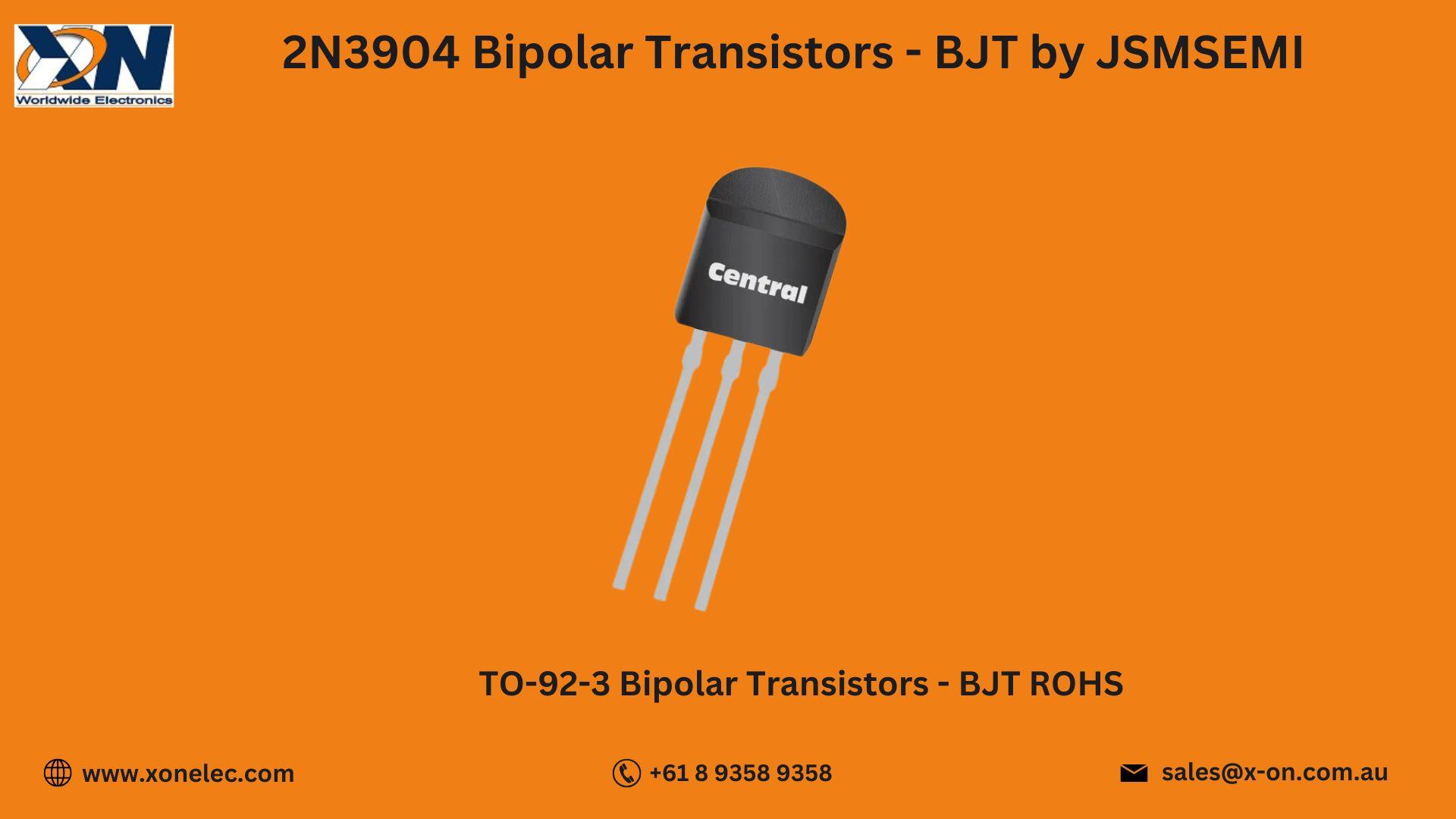 2N3904 BJT Transistor TO-92 by JSMSEMI – Buy Online at XON image