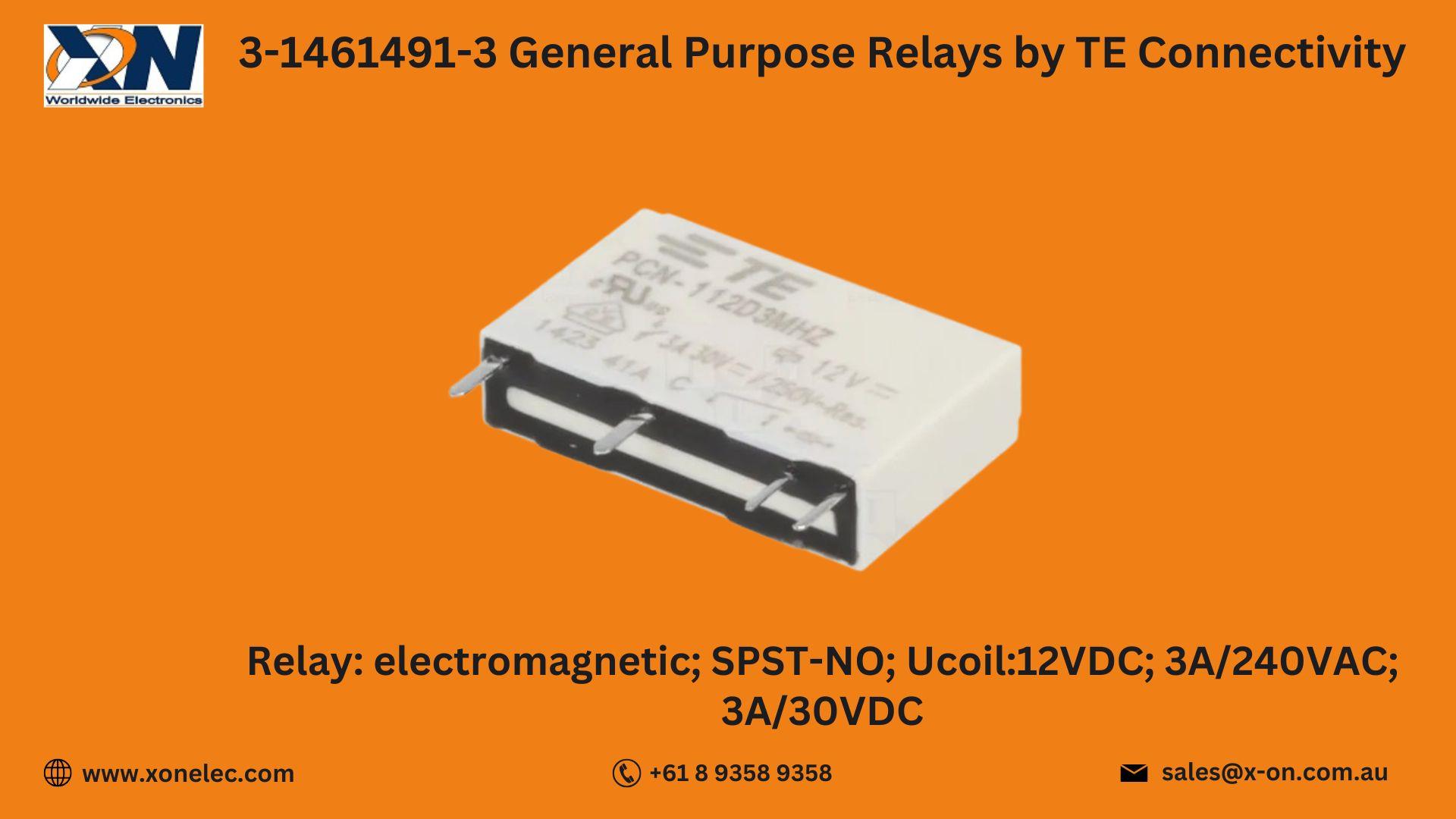 3-1461491-3 General Purpose Relays by TE Connectivity image