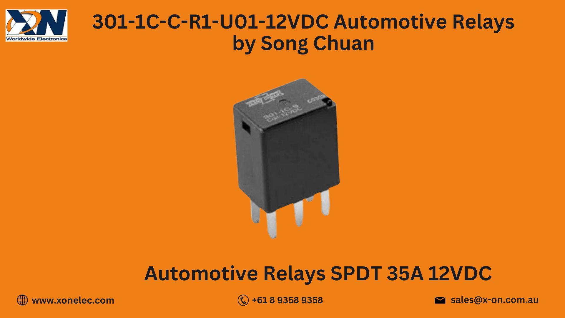 301-1C-C-R1-U01-12VDC Automotive Relays by Song Chuan image