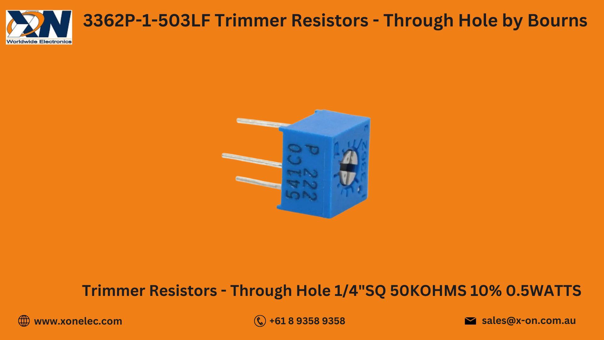 3362P-1-503LF Trimmer Resistors by Bourns – Buy Online at XON image