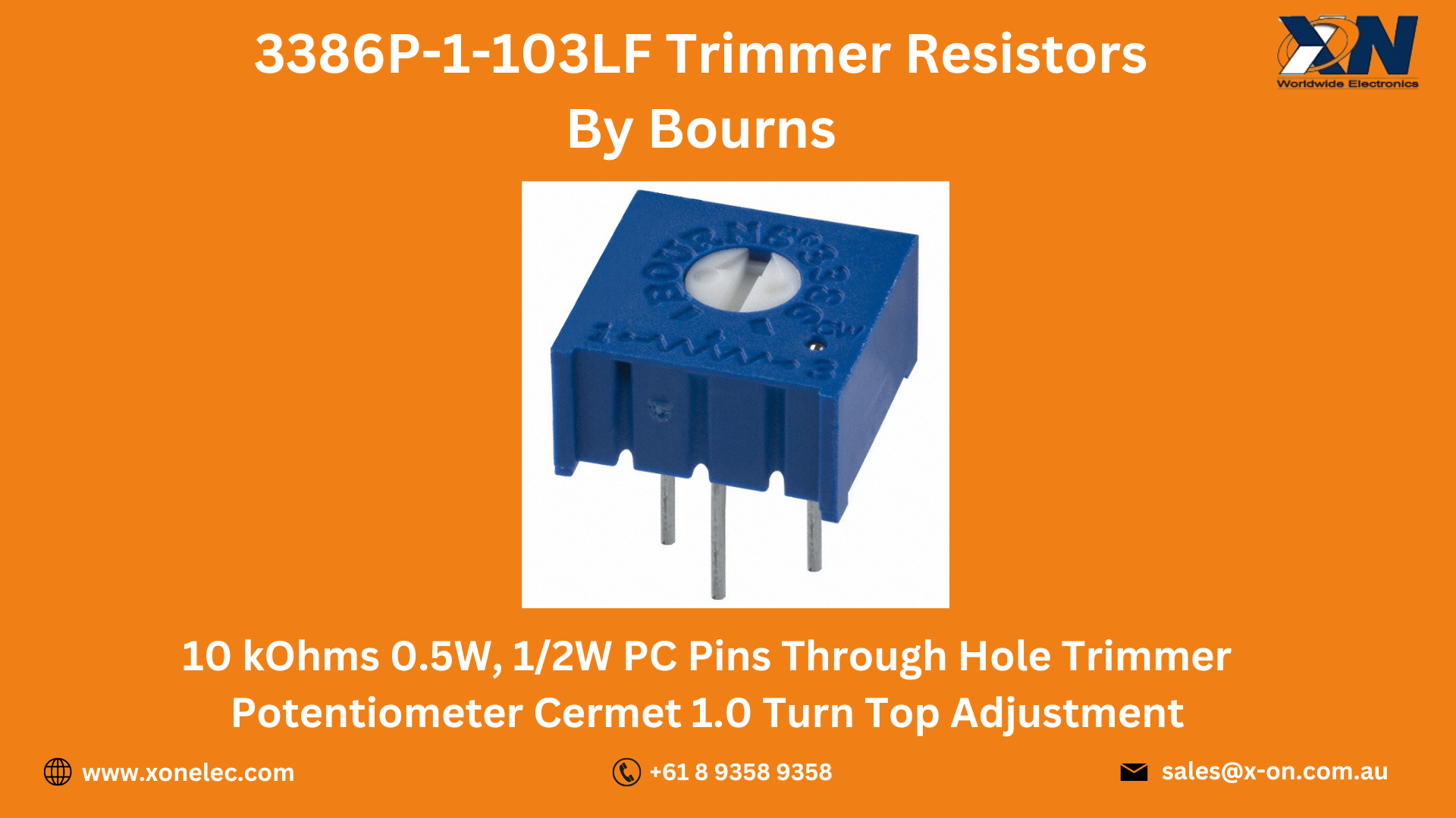 3386P-1-103LF Bourns Trimmer Resistors Retailer in India image