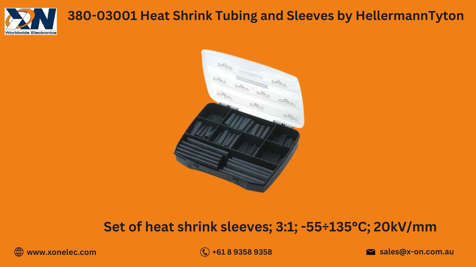 380-03001 Heat Shrink Tubing by HellermannTyton – Buy Online at XON image