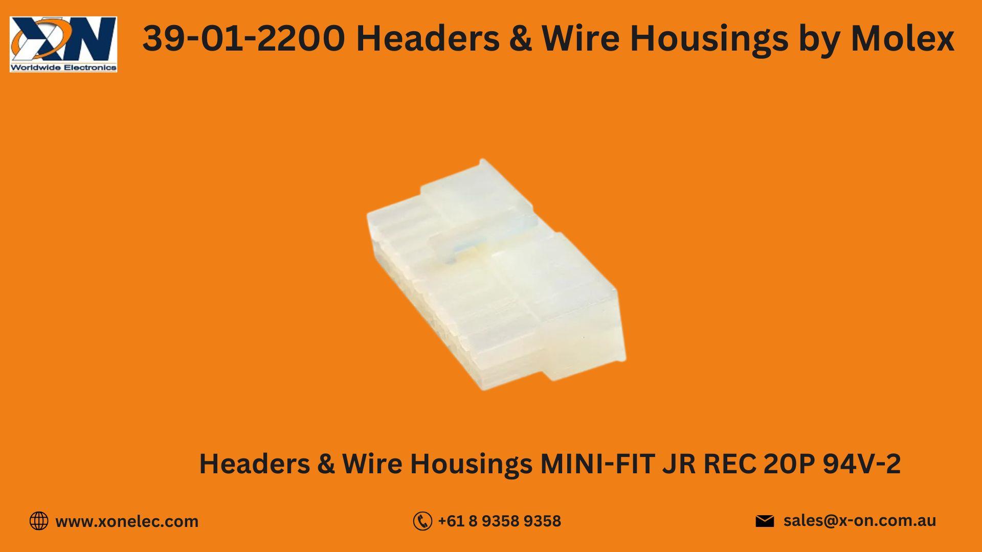 39-01-2200 Headers & Wire Housings by Molex – Buy Online at XON image