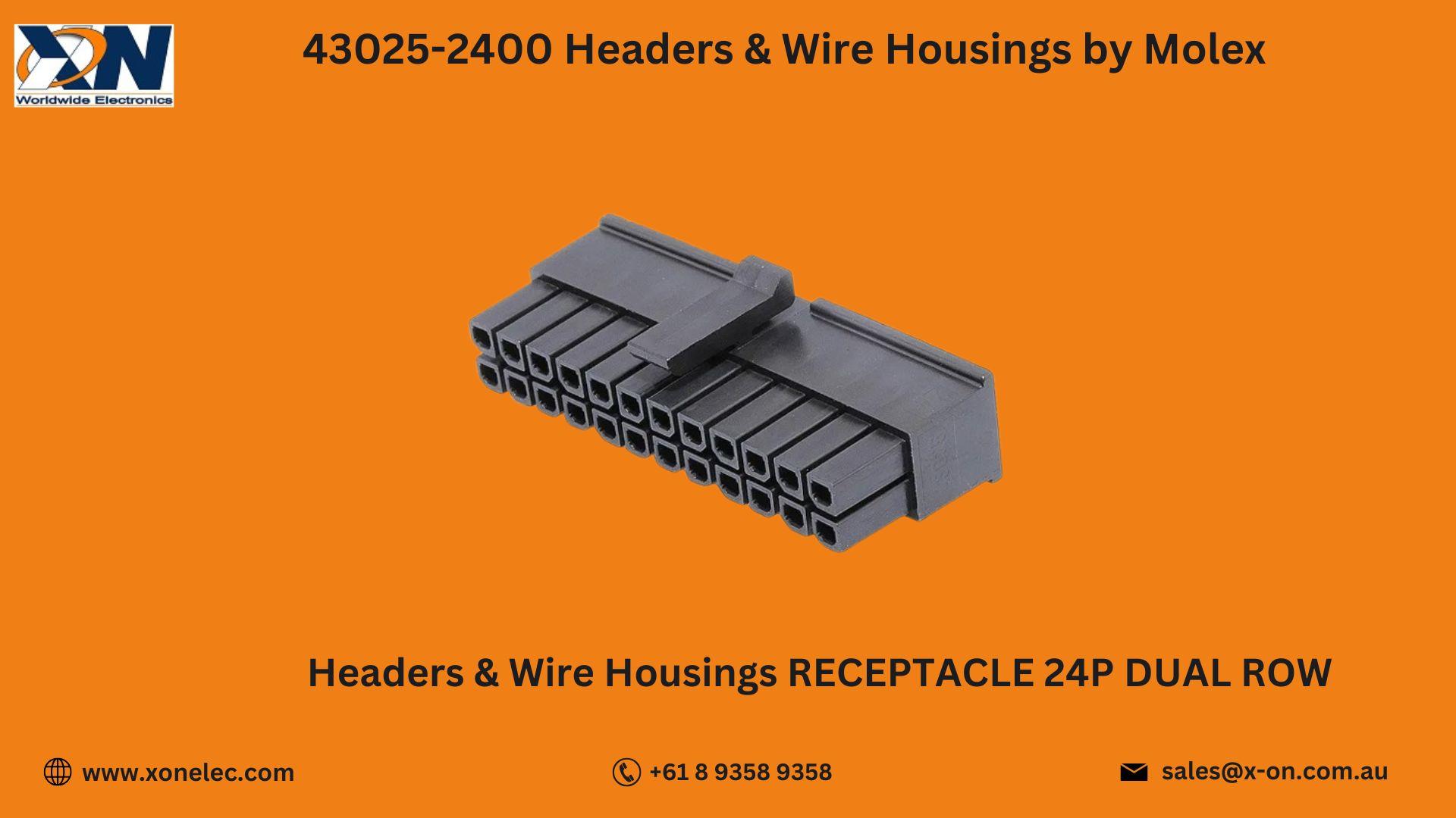 43025-2400 Headers & Wire Housings by Molex– Buy at XON image