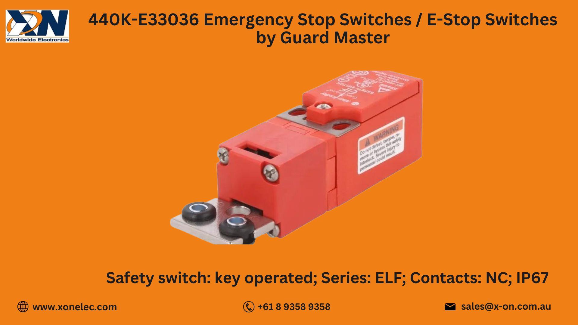 440K-E33036 E-Stop Switch Guard Master | Buy Online at XON image