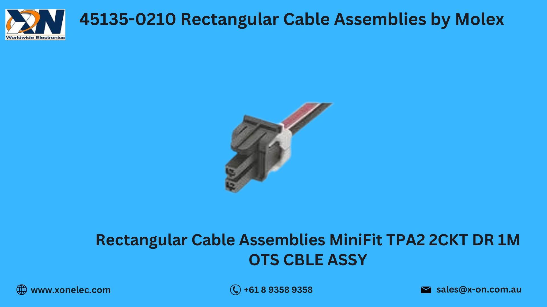 45135-0210 Rectangular Cable Assemblies by Molex image