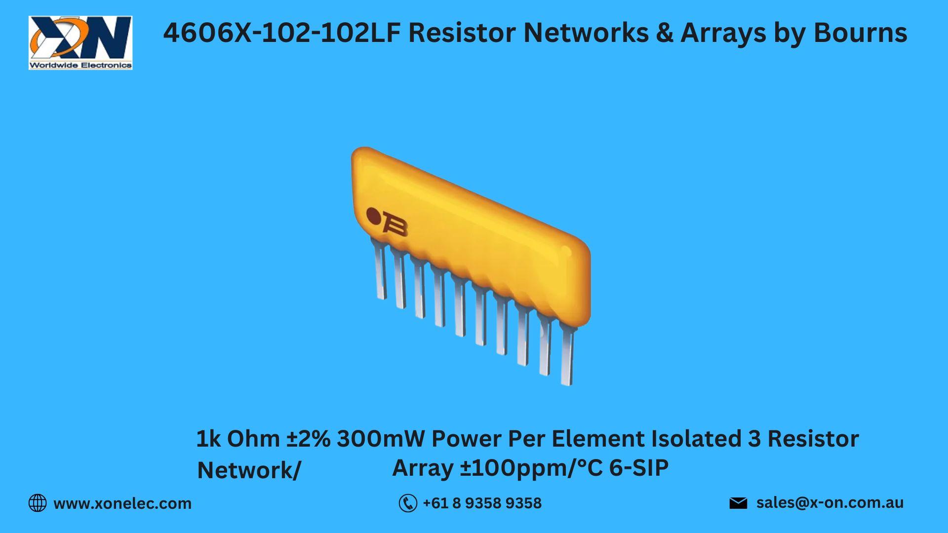 4606X-102-102LF Resistor Networks by Bourns – Buy Online at XON image