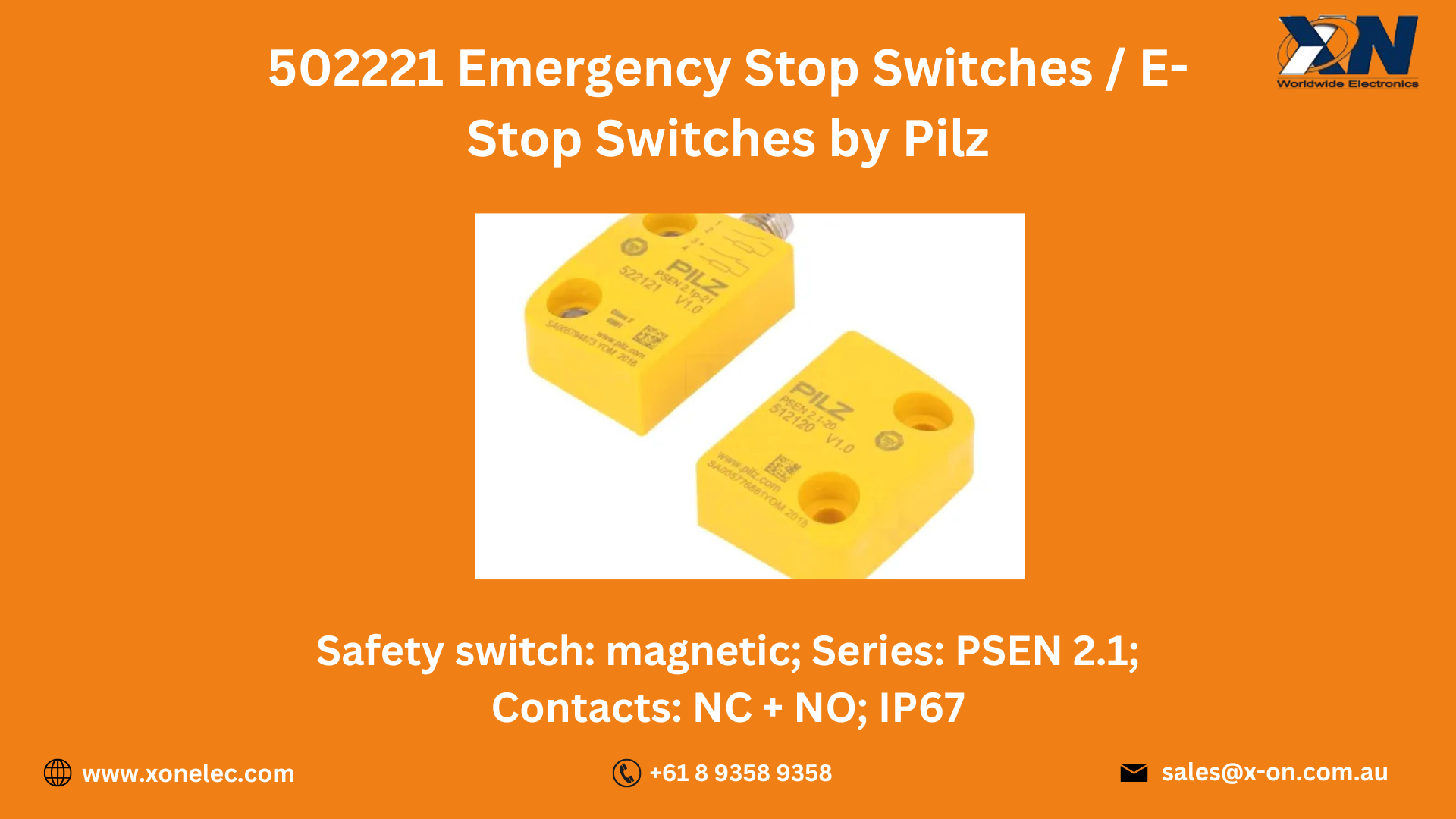 502221 Emergency Stop Switches by Pilz through Xon Electronics image