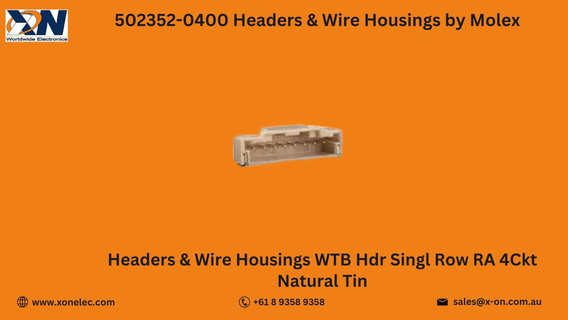 502352-0400 Molex Headers & Wire Housings – Buy Online at XON image