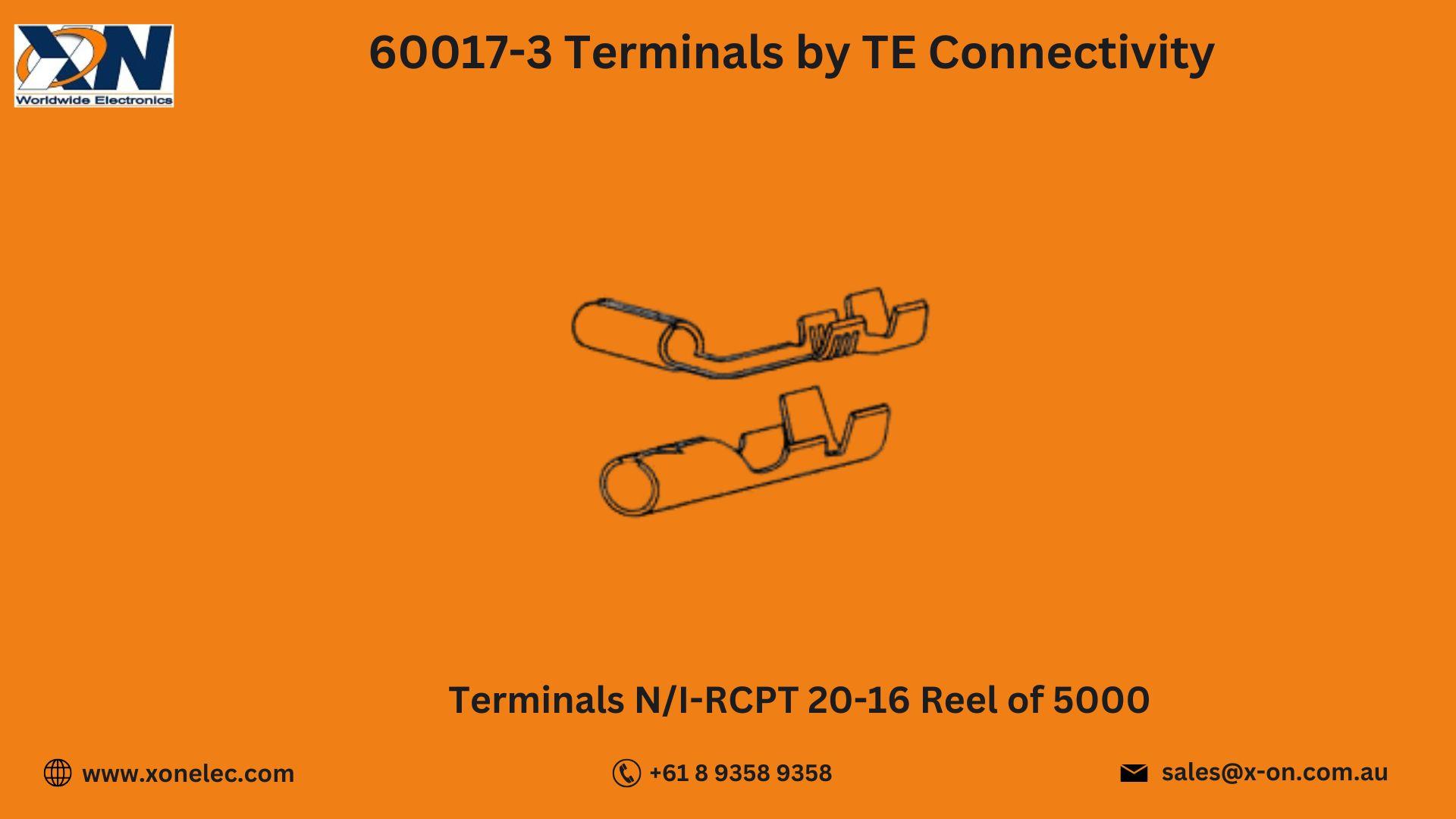 60017-3 Terminals by TE Connectivity – Buy Online at XON image