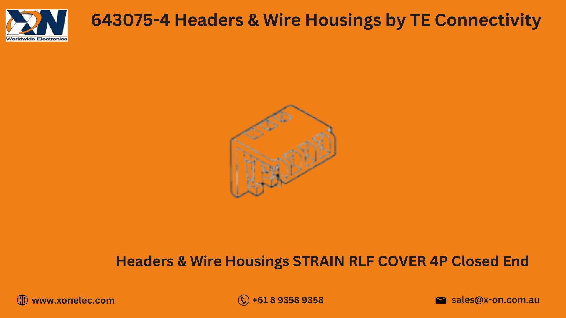 643075-4 Headers Wire Housing by TE Connectivity | Buy Online at XON image