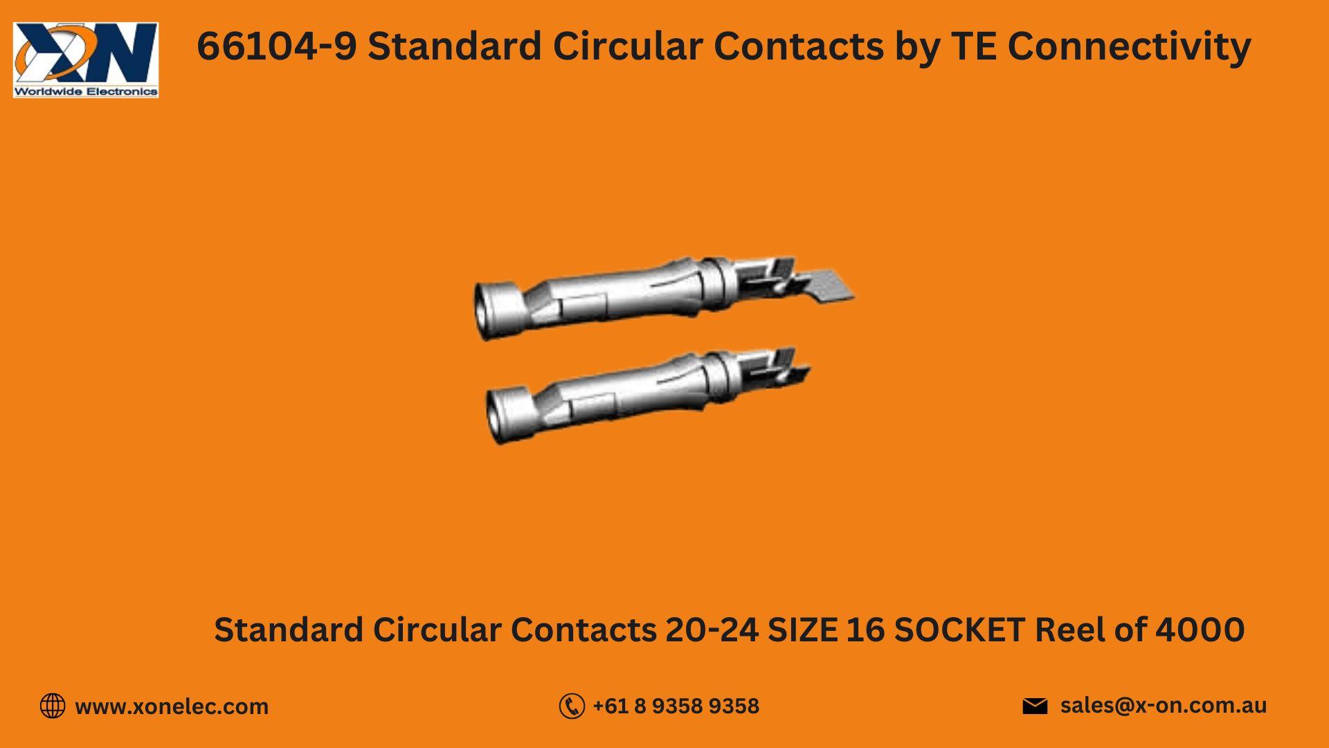 66104-9 Circular Contacts by TE Connectivity – Buy Online at XON image
