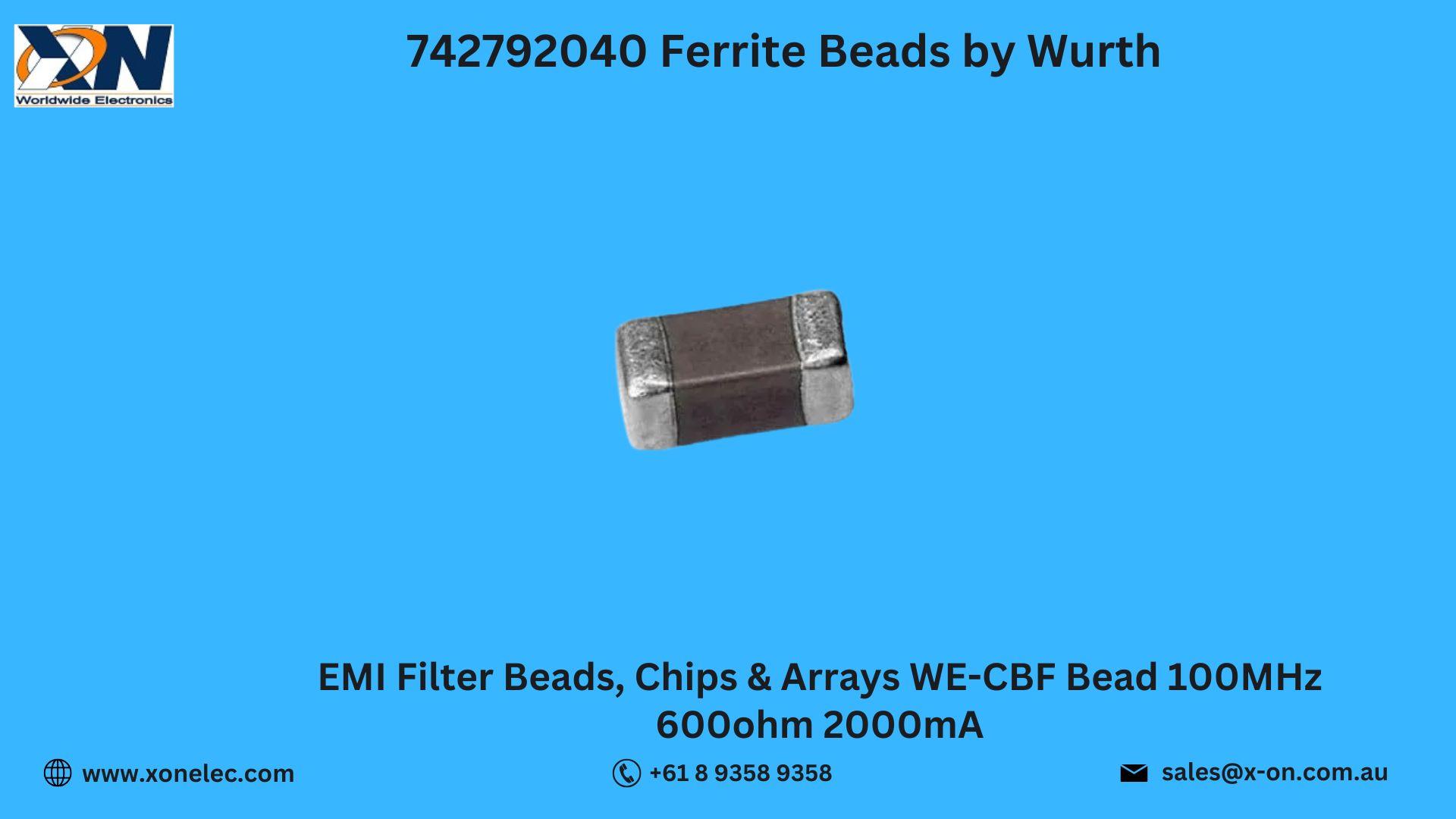 742792040 Ferrite Beads by Wurth – Buy Online at XON image
