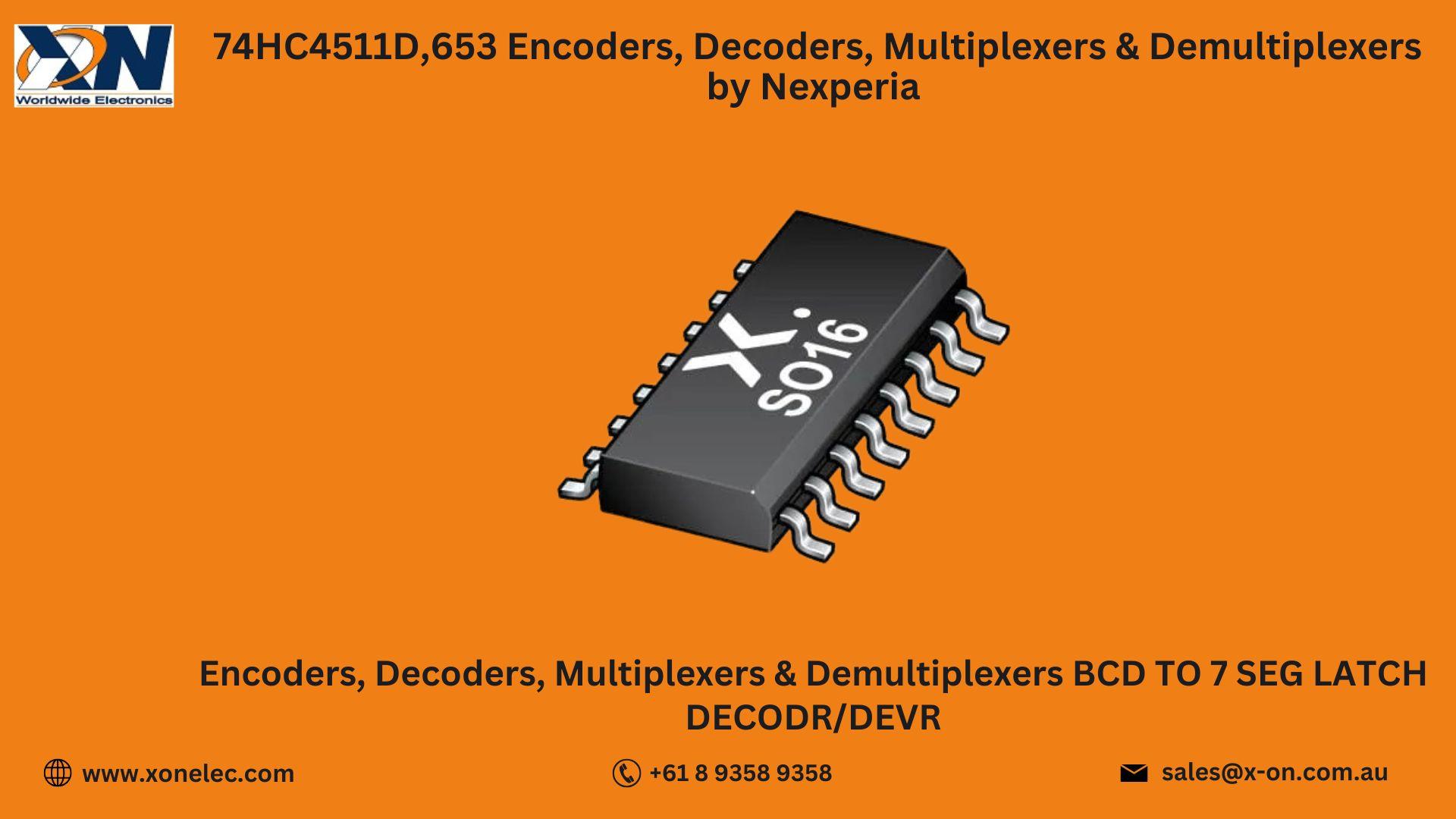 74HC4511D,653 Logic ICs by Nexperia – Buy Online at XON image