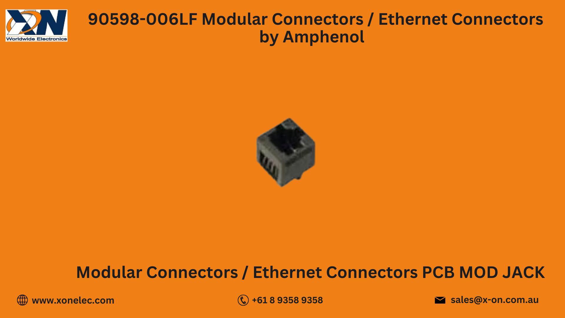 90598-006LF Ethernet Connectors by Amphenol – Buy Online at XON image