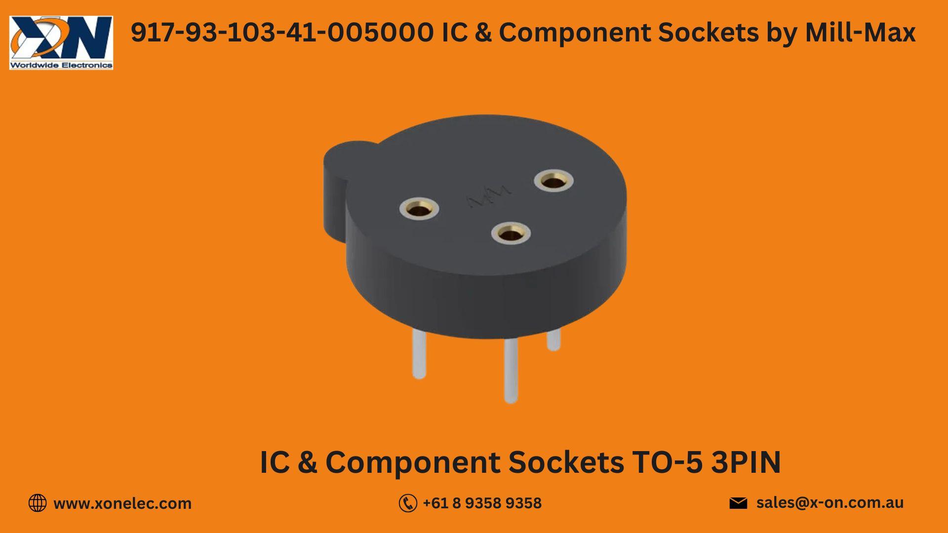 917-93-103-41-005000 Sockets by Mill-Max – Buy Online at XON image