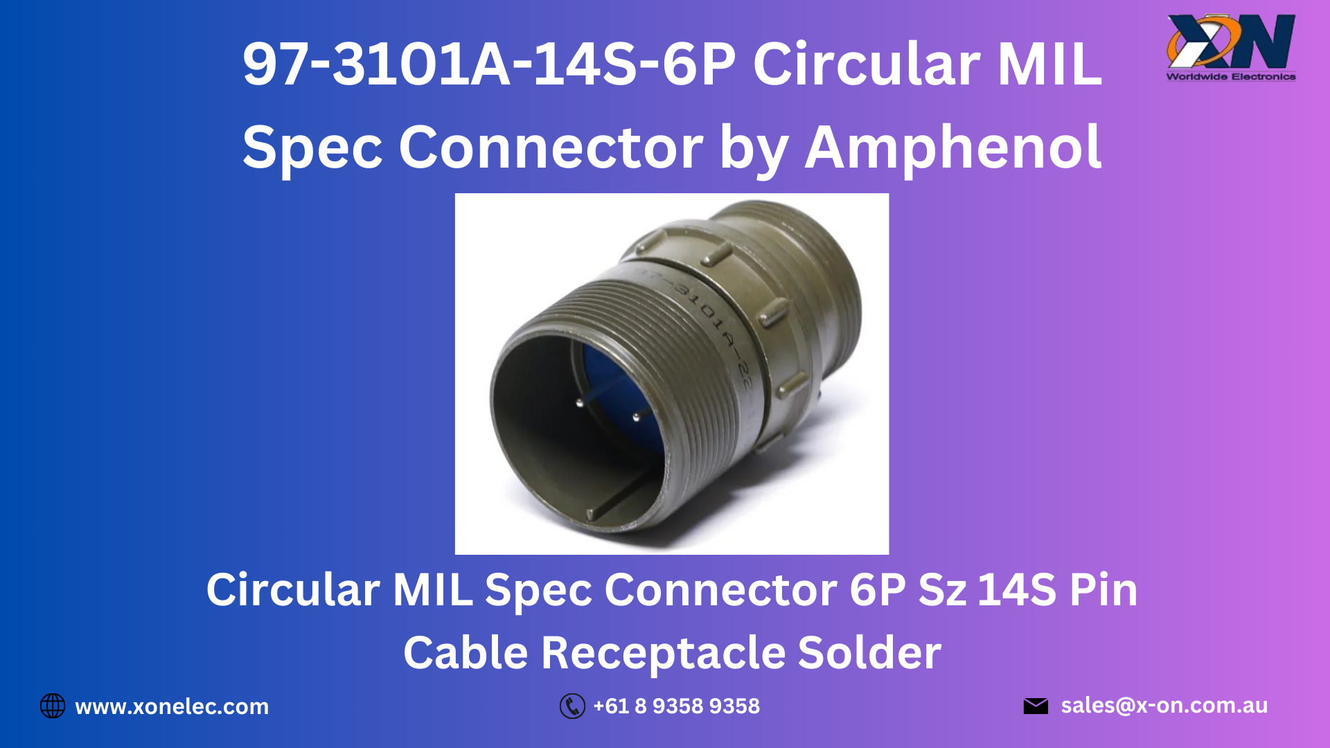 97-3101A-14S-6P Circular MIL Spec Connector by Amphenol image