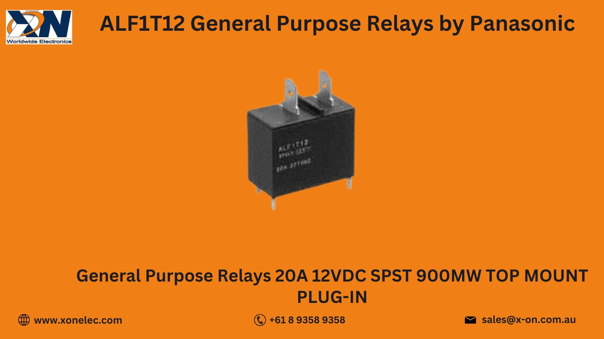 ALF1T12 General Purpose Relay by Panasonic – Buy Online at XON image