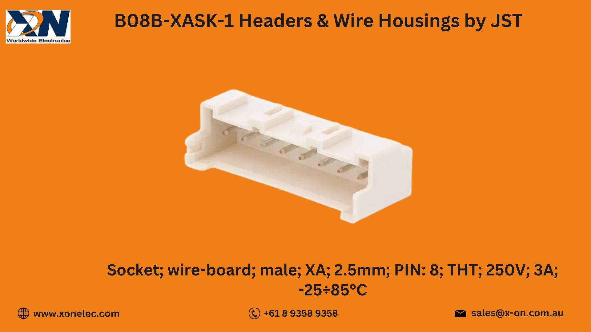 B08B-XASK-1 Headers by JST – Buy Online at XON image