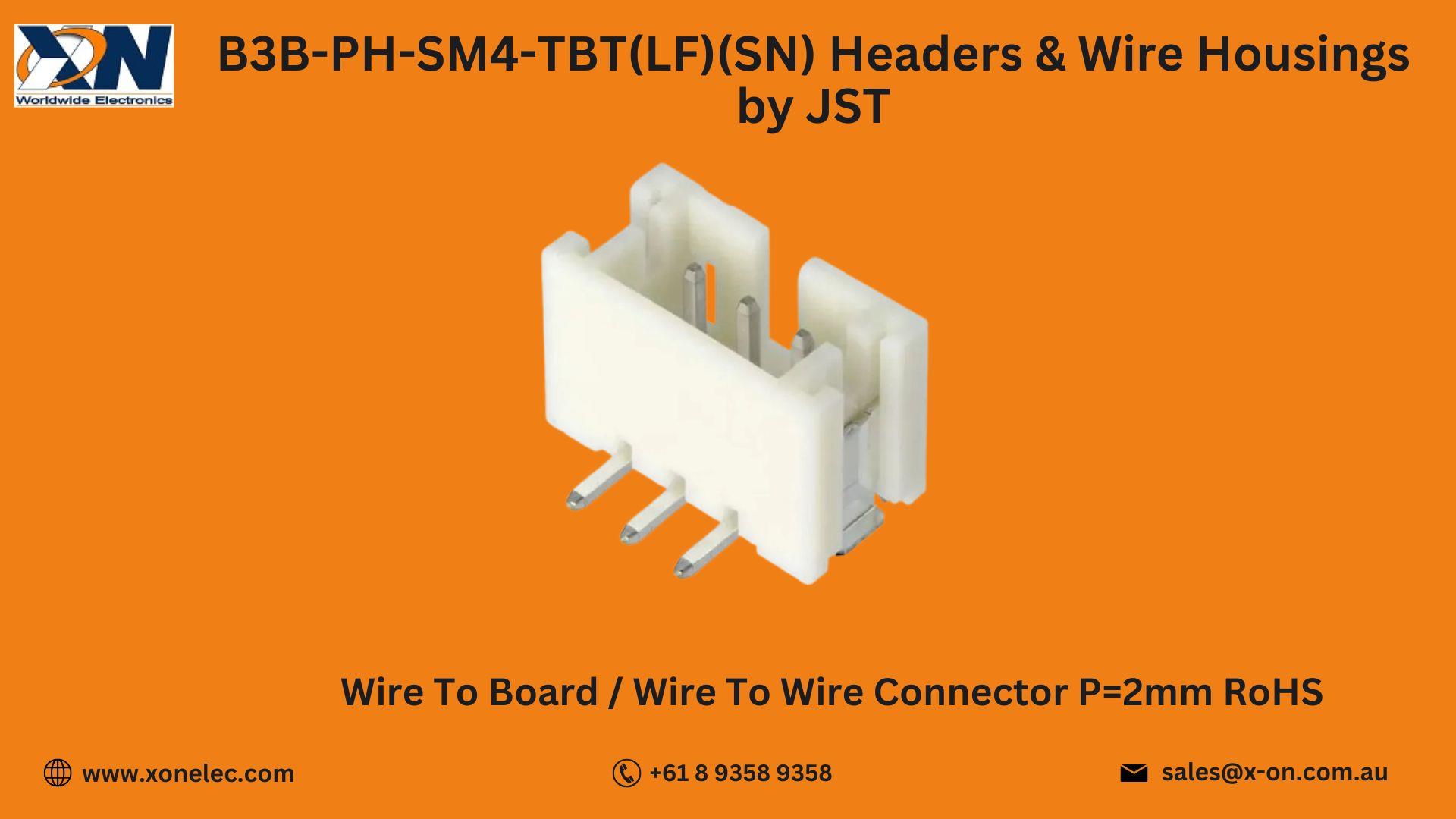 B3B-PH-SM4-TBT(LF)(SN) JST Headers Wire Housing | Buy Online at XON image