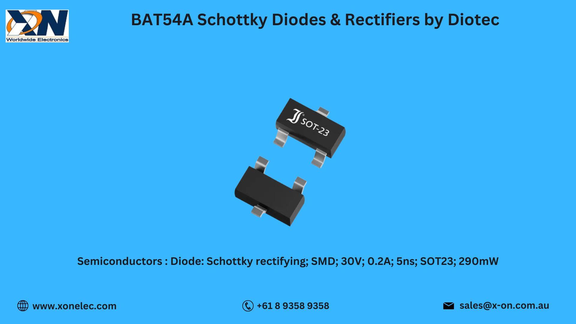 BAT54A Schottky Diodes by Diotec – Buy Online at XON image