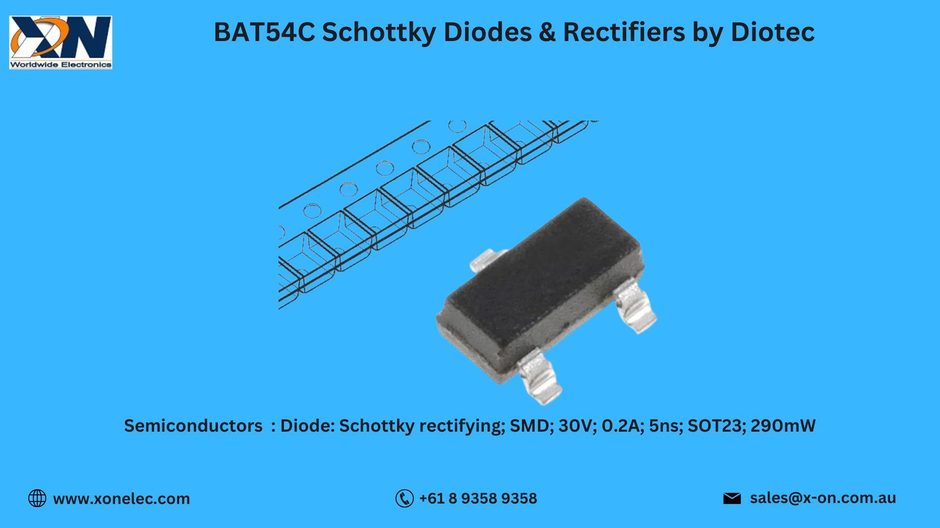 BAT54C Diotec Schottky Diode – Fast Switching | Buy at XON image