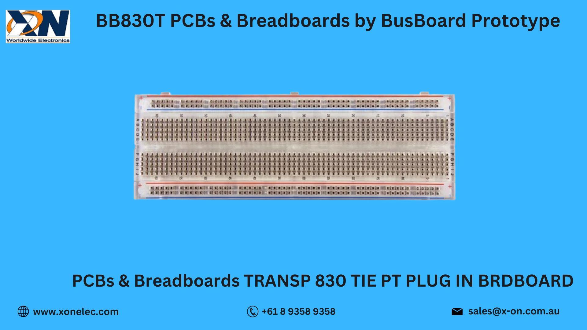 BB830T PCBs & Breadboards by BusBoard Prototype – Buy Online at XON image